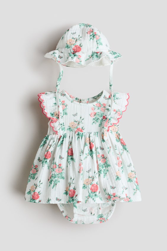 Детские платья H&M 2-Piece Printed Floral Set