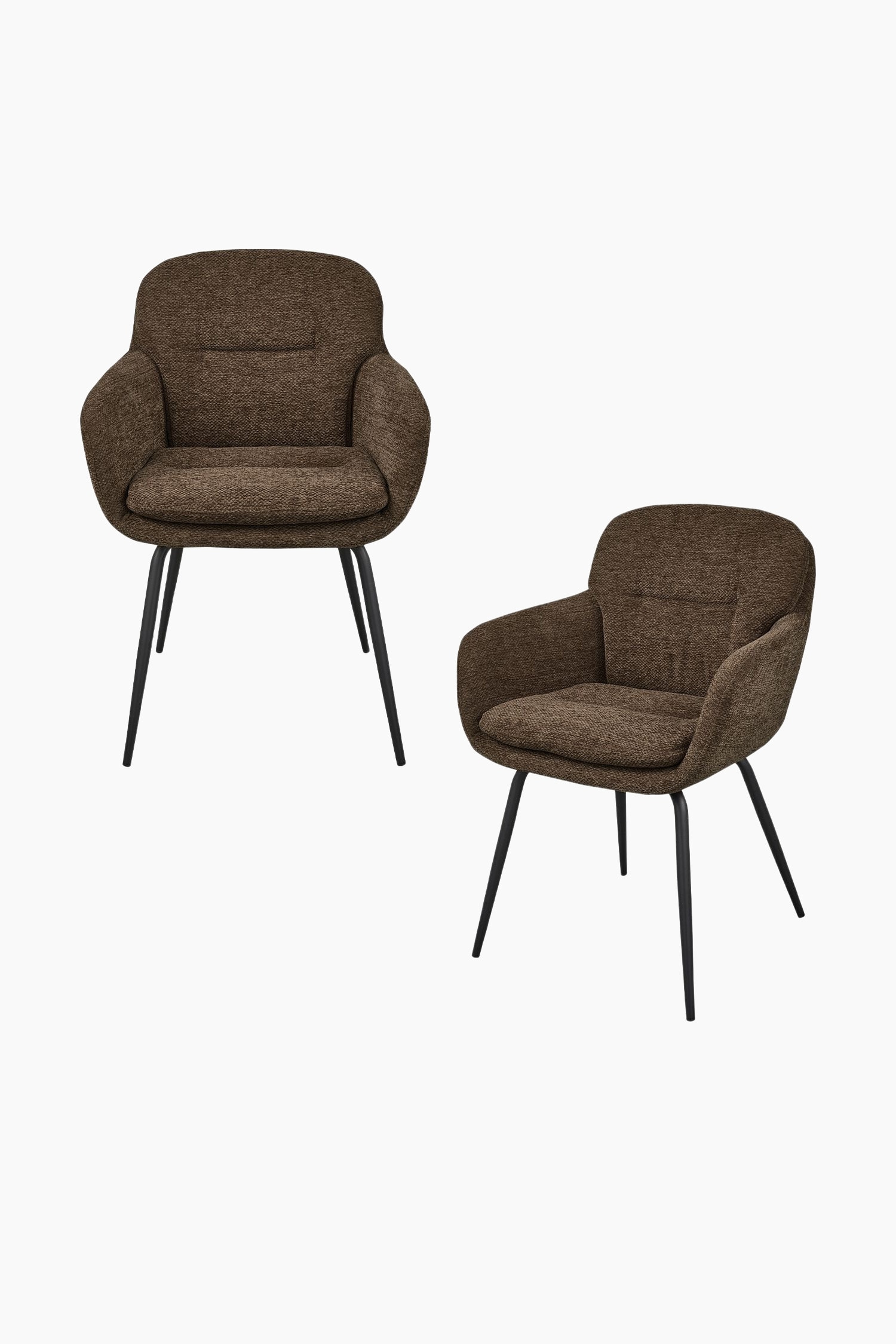 Runa Dining Chair - Set Of 2 - Brown/Natural