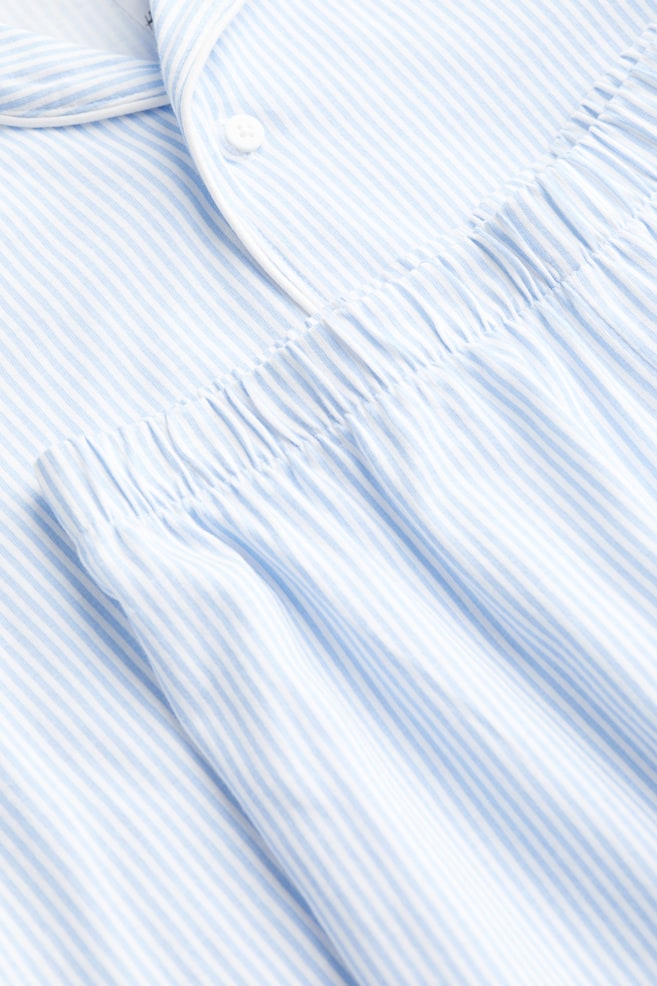 Jersey pyjamas - Light blue/Striped/White/Stars - 2