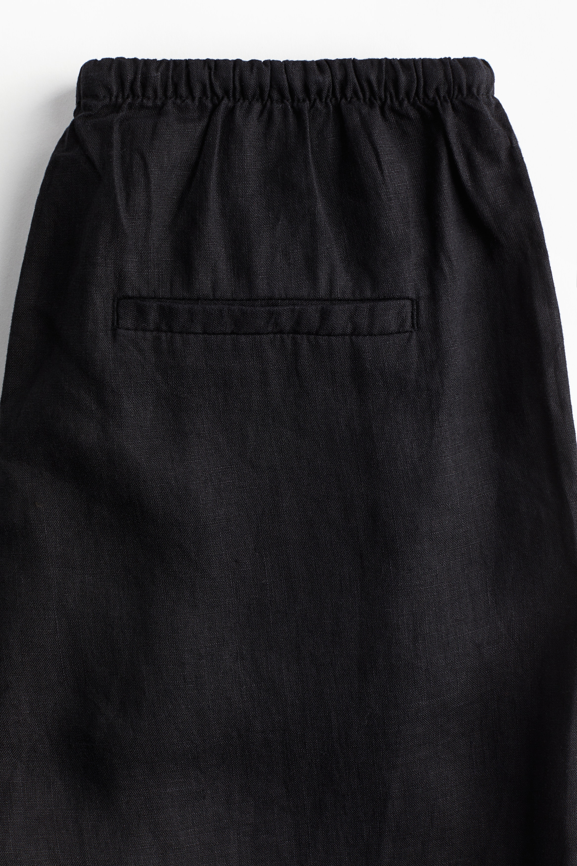 Linen drawstring trousers