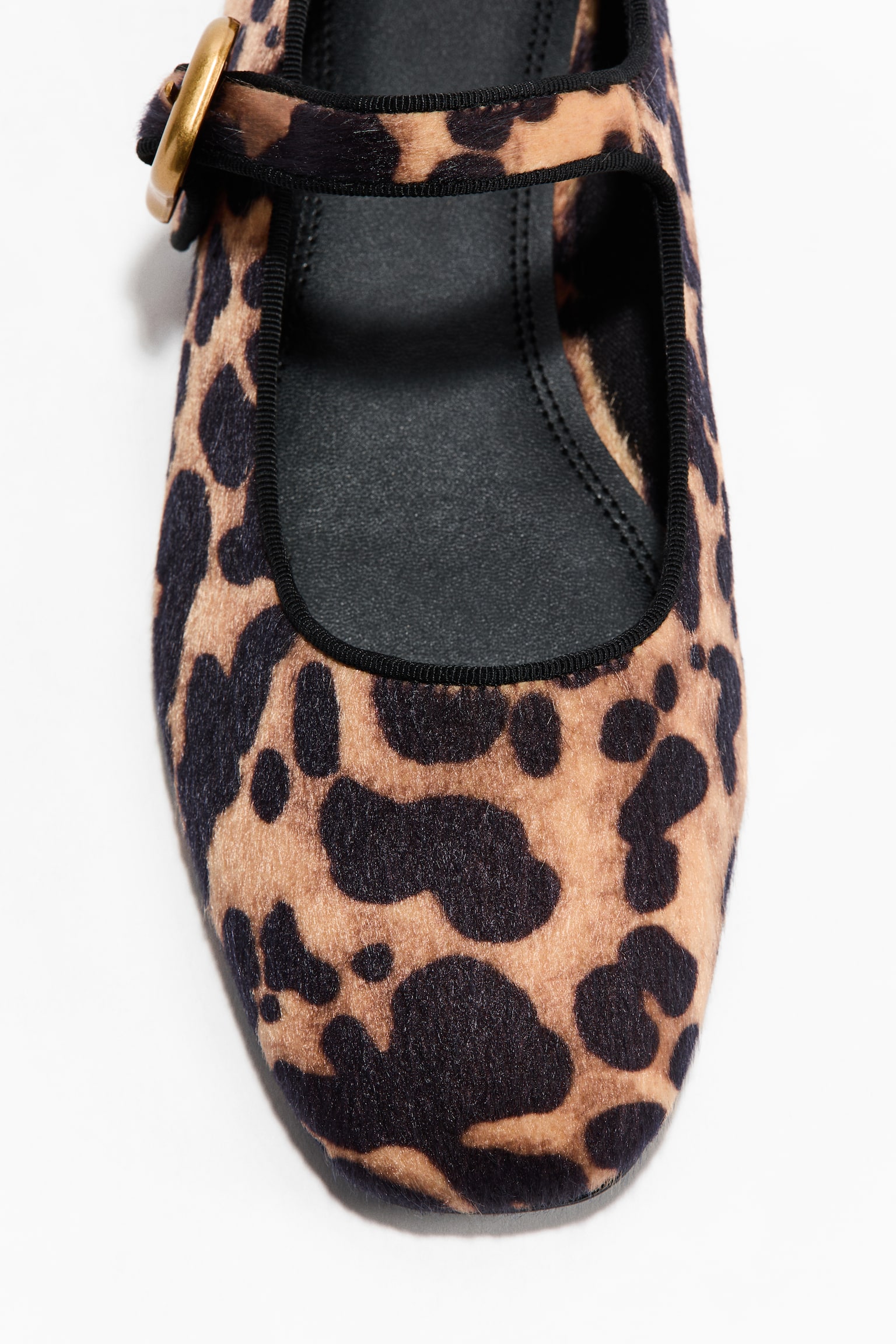 Mary Jane ballet flats - Beige/Leopard print - 3