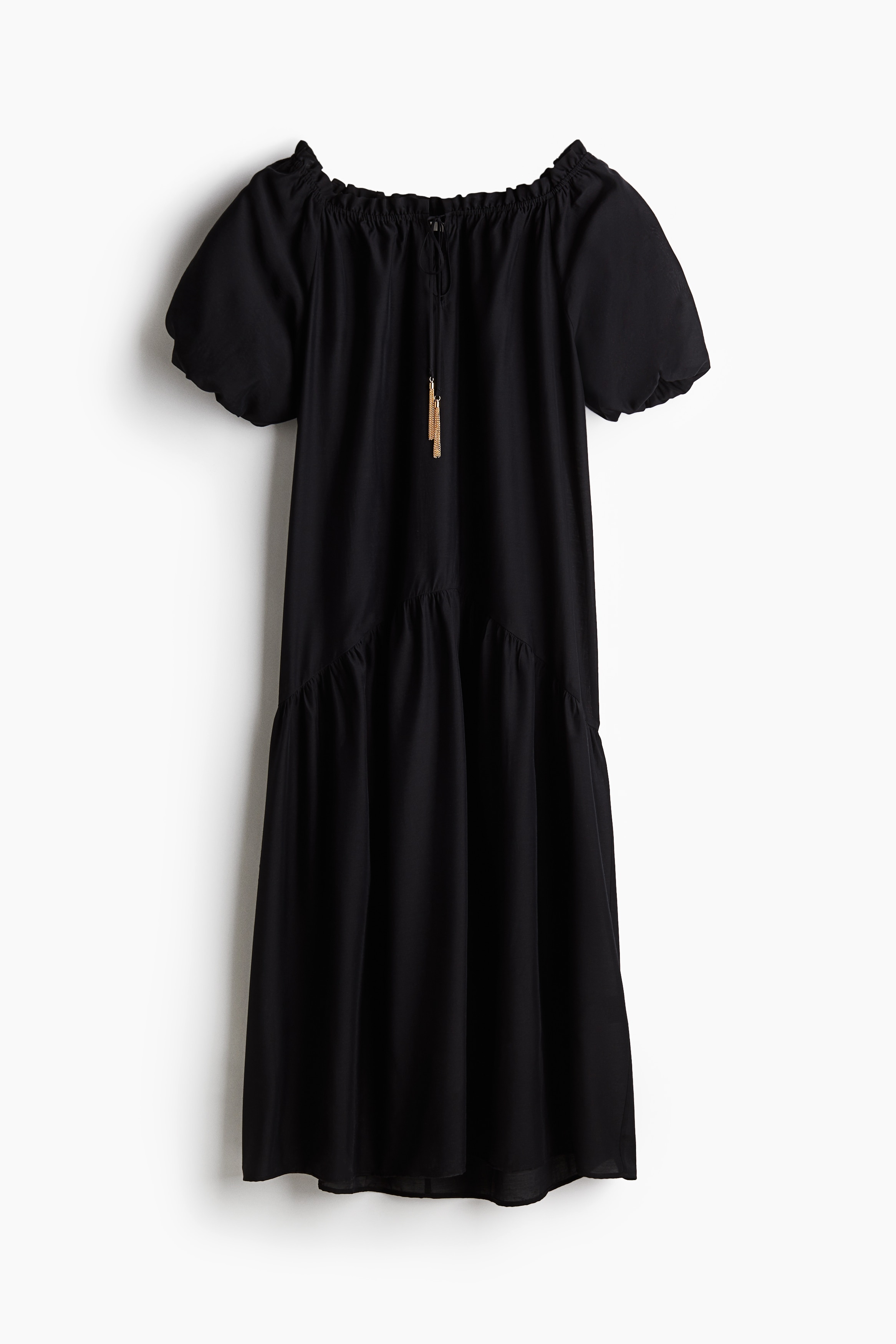 Drawstring-detail dress
