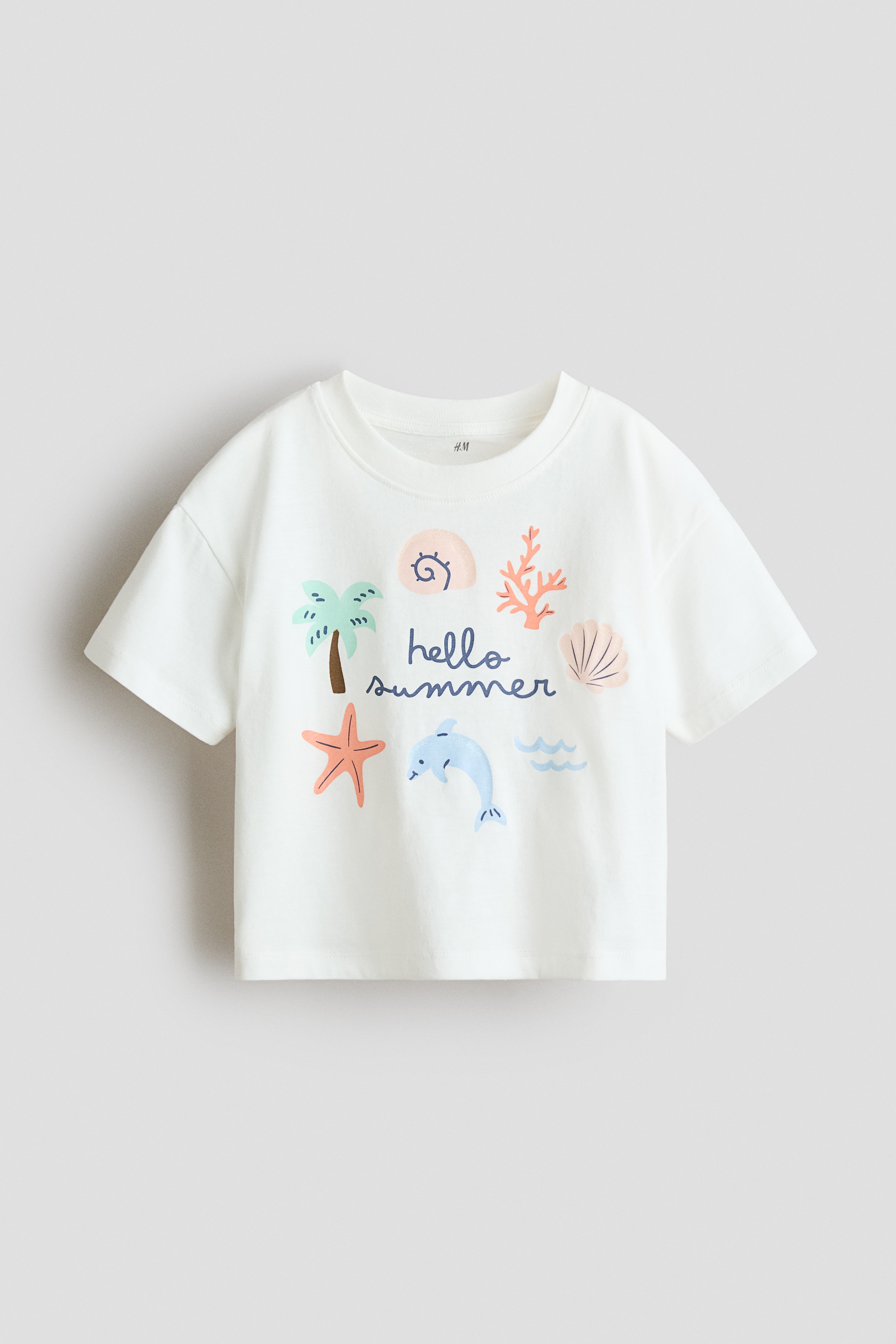 Camiseta estampada - Blanco/Hello summer