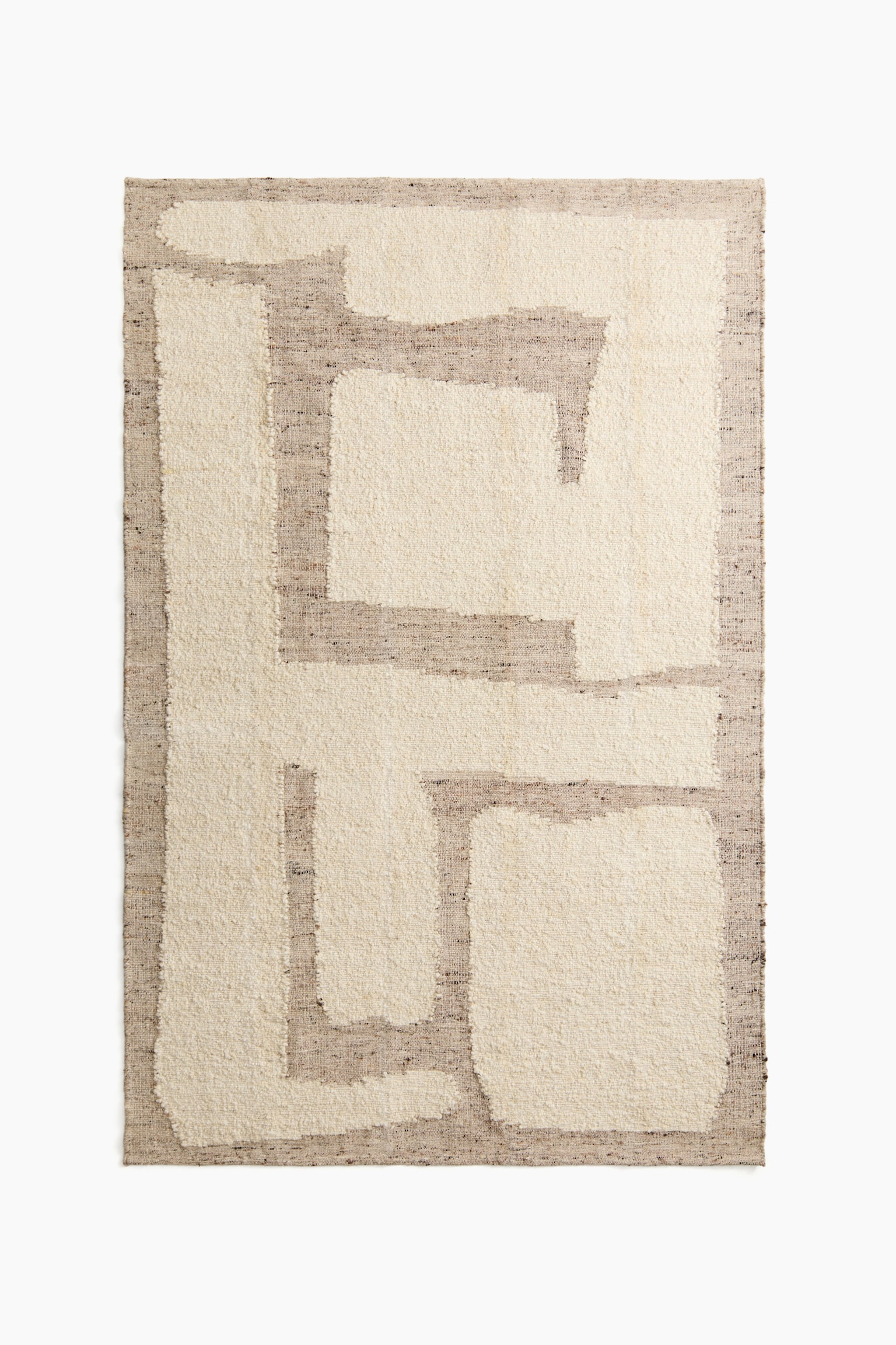 Wool-blend rug - Beige marl - 1