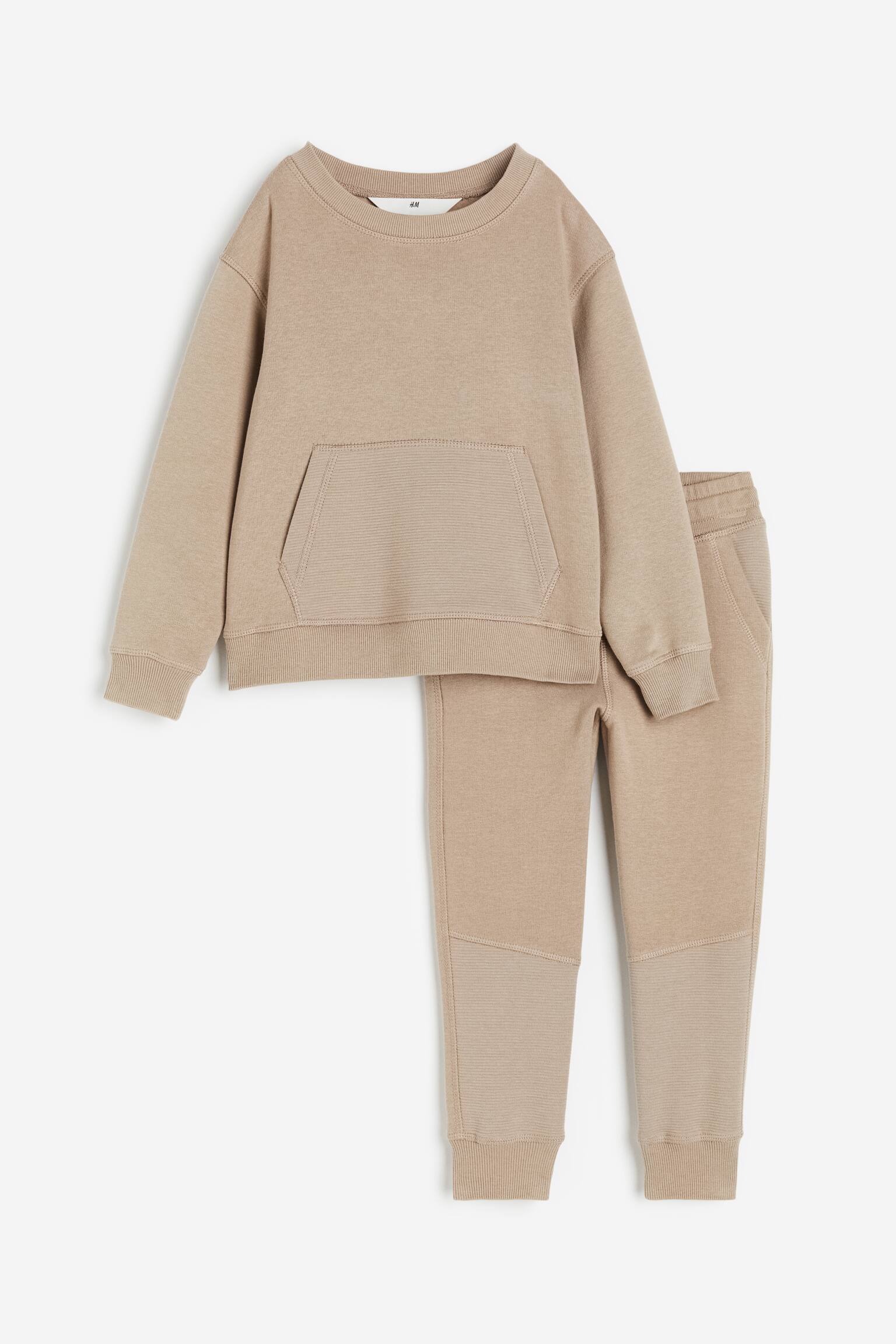 2-piece Sweat Set - Beige - 1