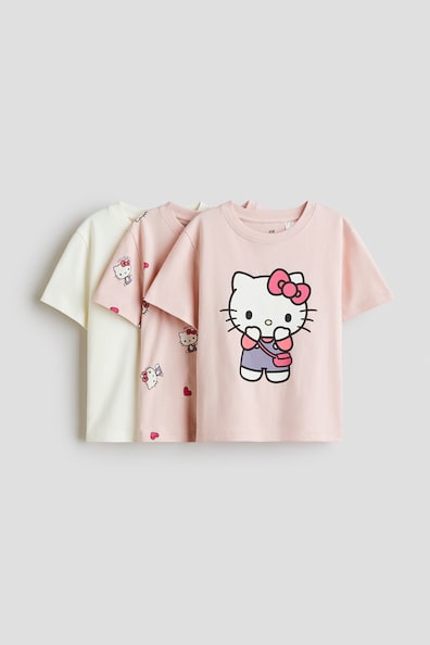 プリントコットンTシャツ 3枚セット