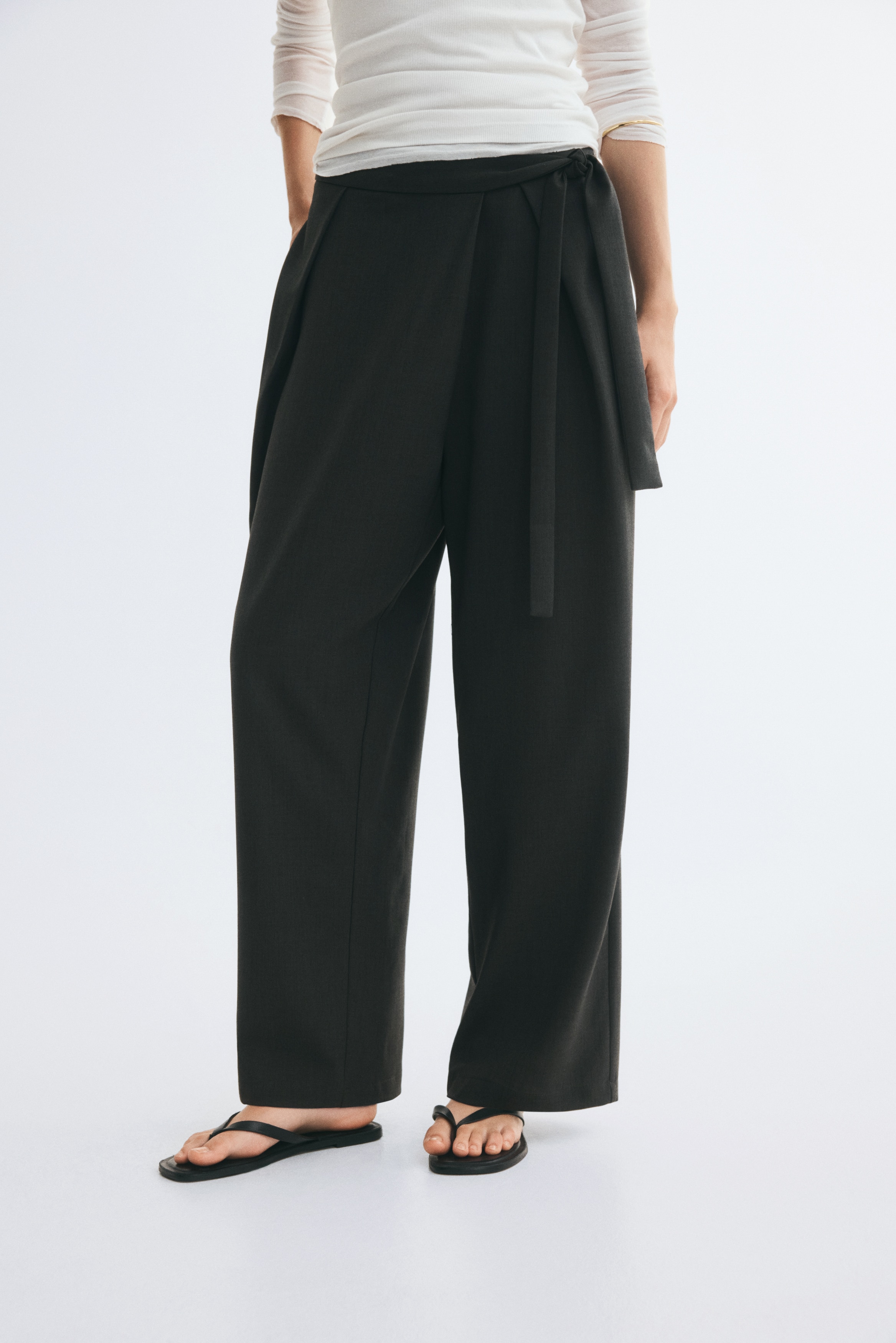 Wrap-Detail Pants - thumbnail 9