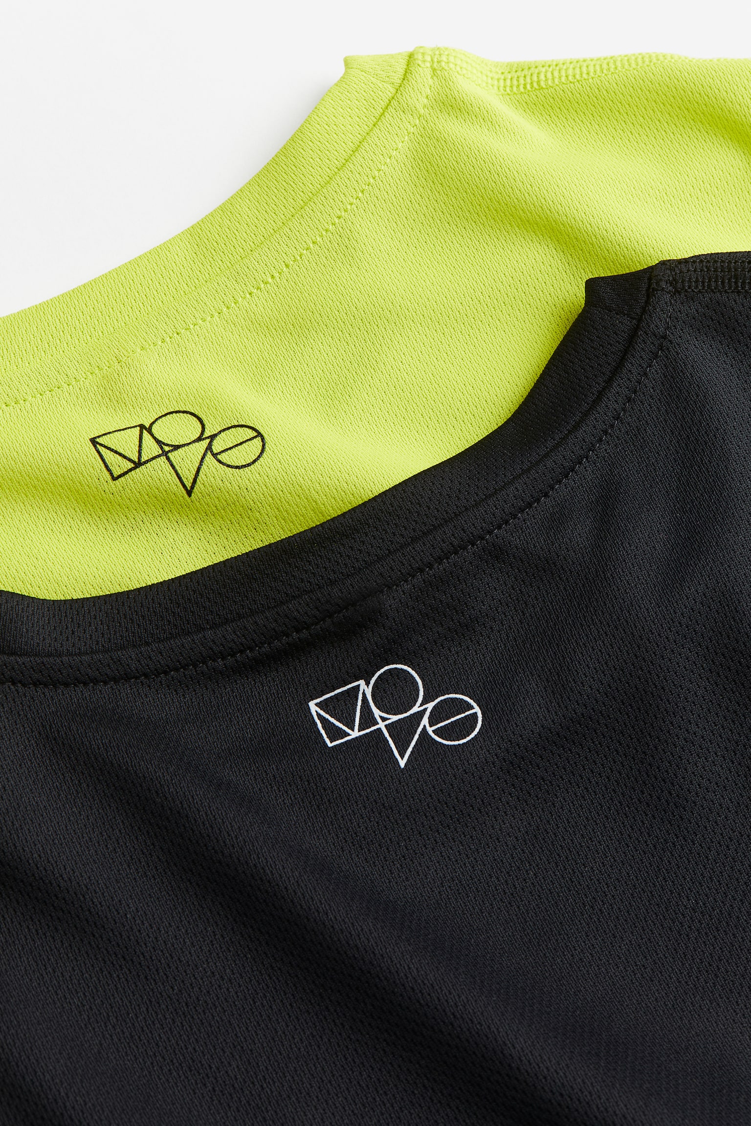 2-pack DryMove™ Activewear Tops - Neon green/However You Move/Dark grey/Black/Dark purple/Black - 4