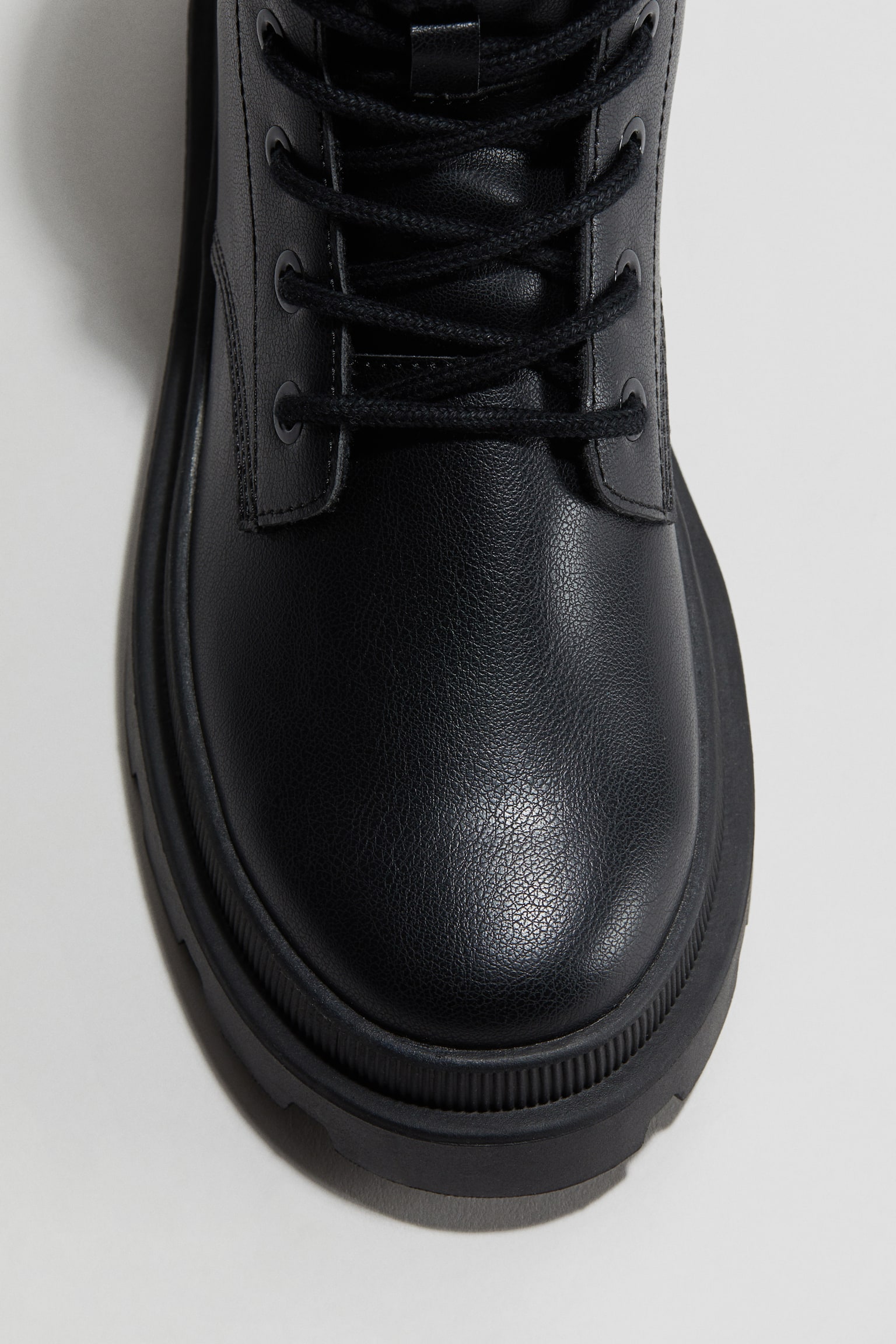 Детские ботинки H&M Chunky Lace-Up, цвет: Чёрный — фото 3