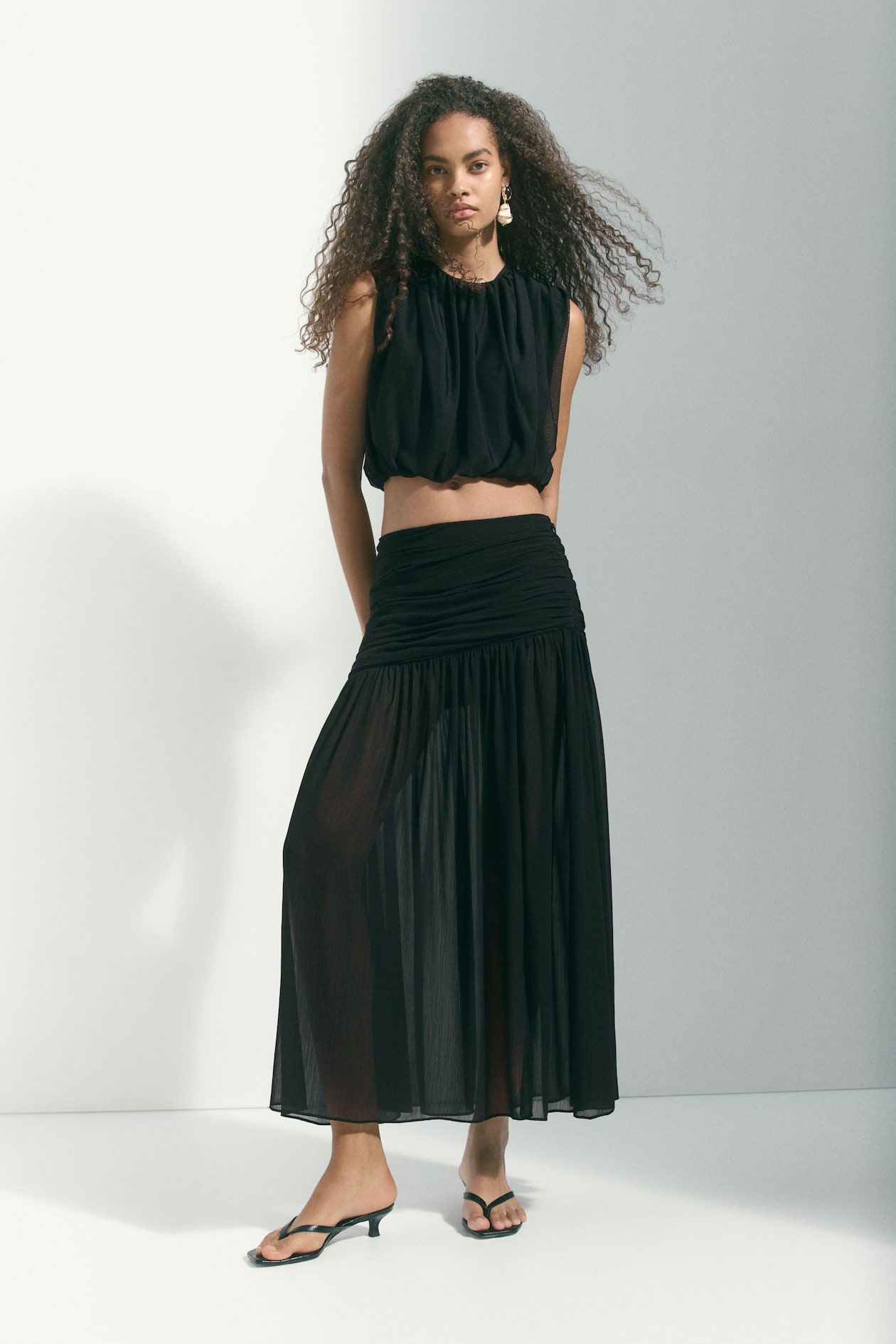 Sheer Maxi Skirt - image 5