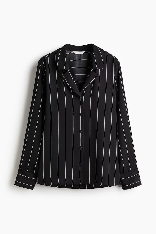 Twill Resort Shirt - Black/Pinstripe/Black/Pattern - 1