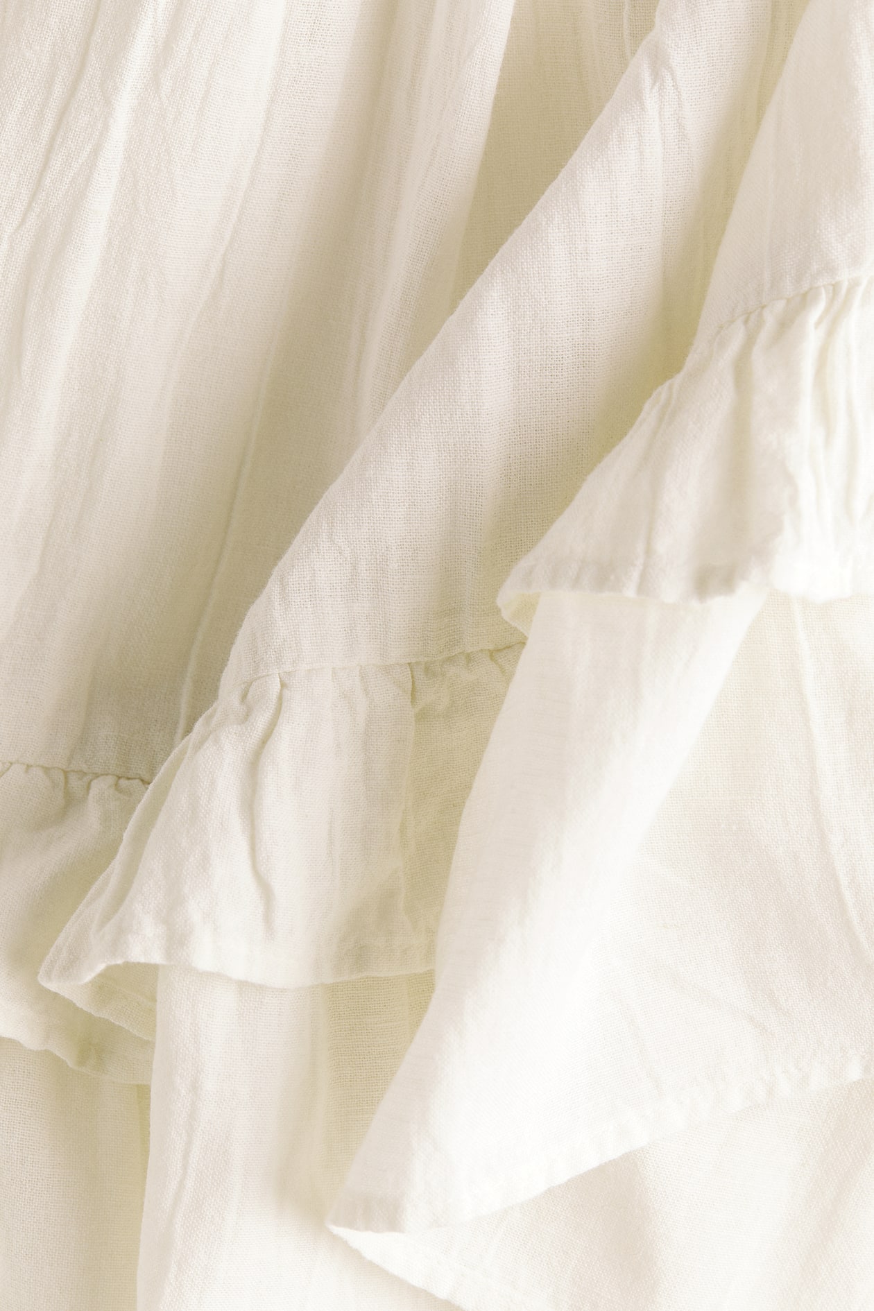 Linen-Blend Dress with a Flared Skirt - image 2
