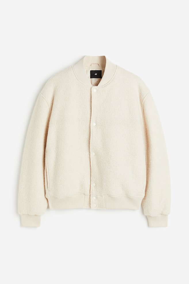 Wool-blend jacket - Cream - 2