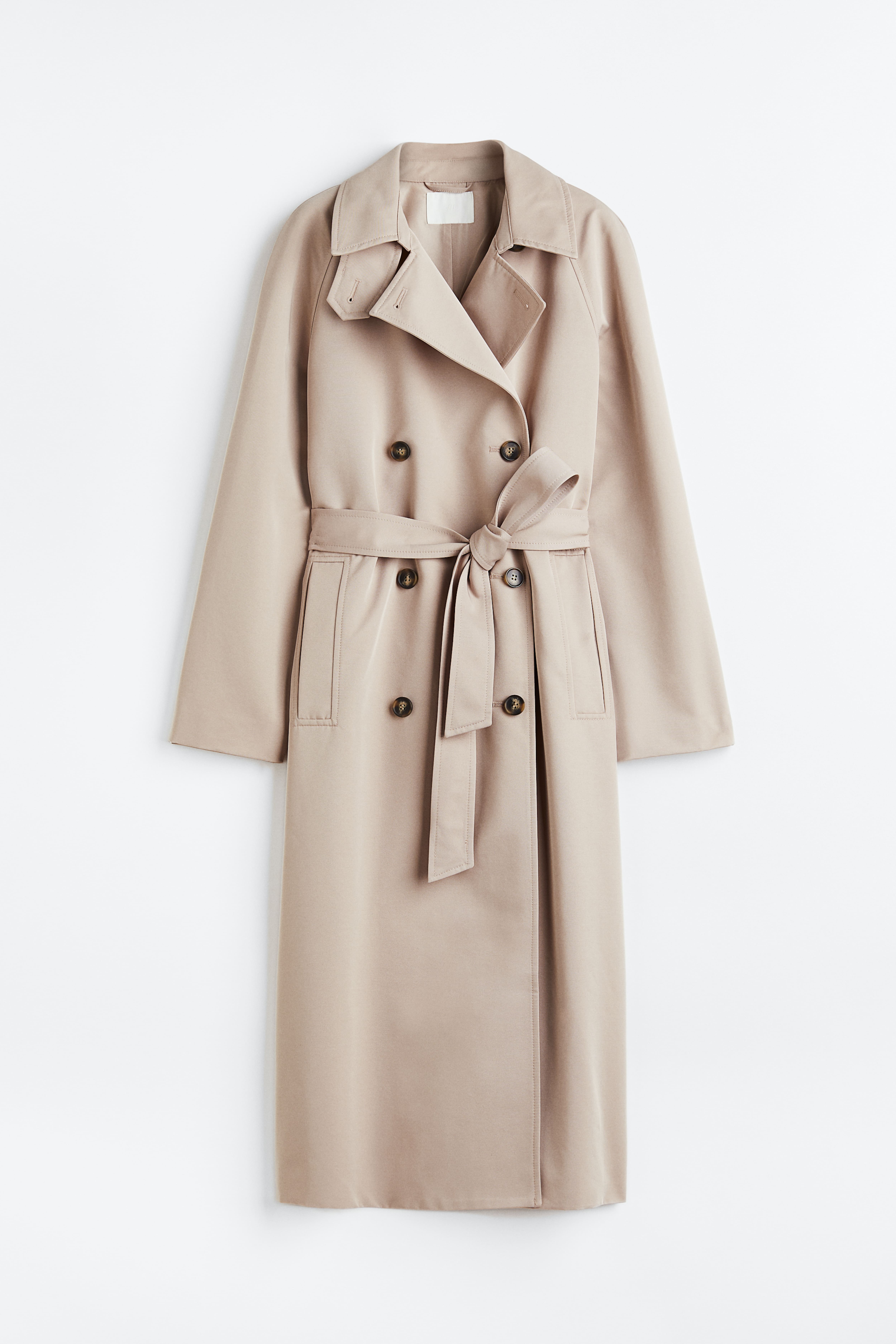 Double breasted trenchcoat Light beige Ladies H M GB