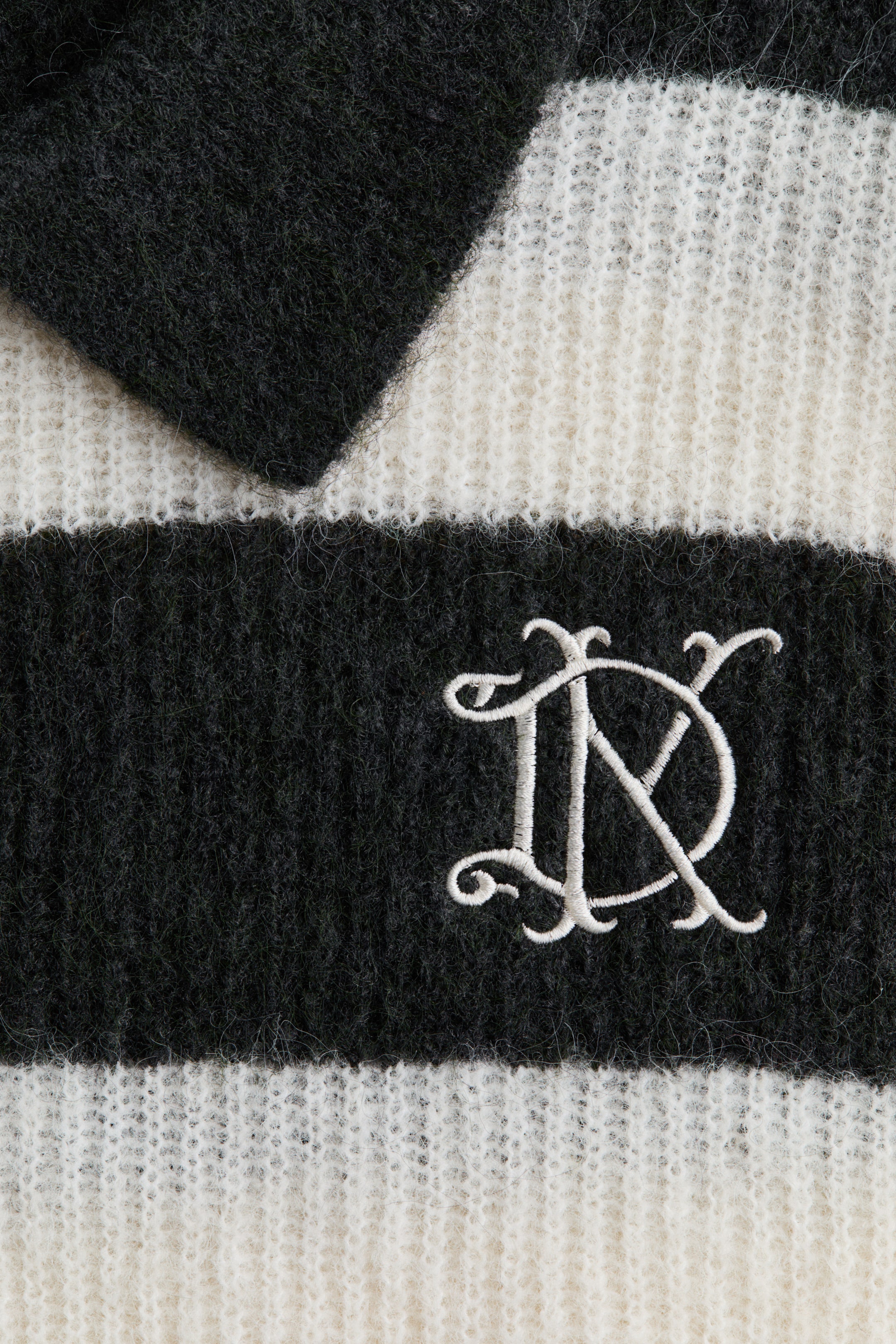 Rib-Knit Polo Sweater