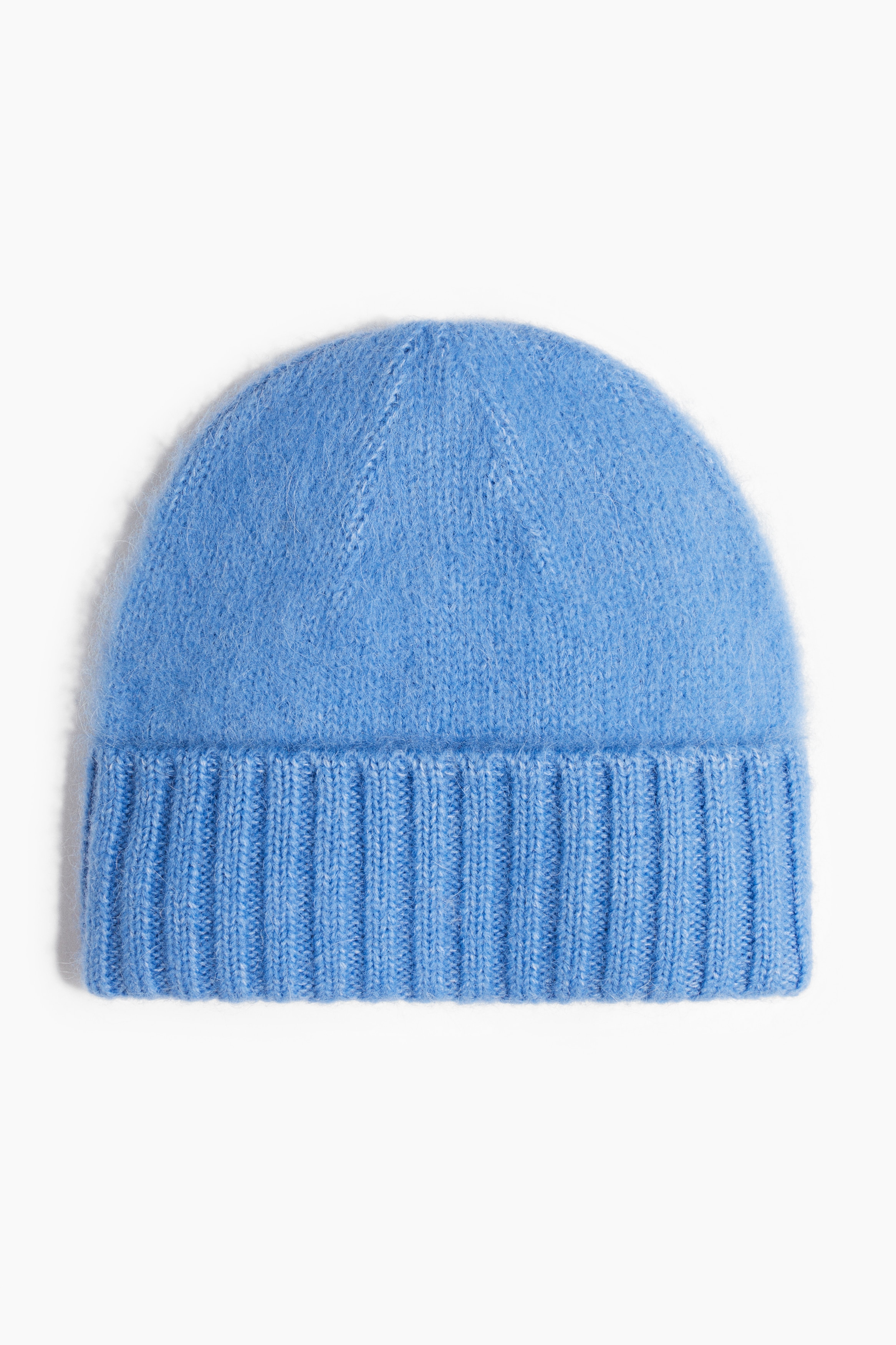 Herr - Blå Lurvig beanie i ullmix  - H&M