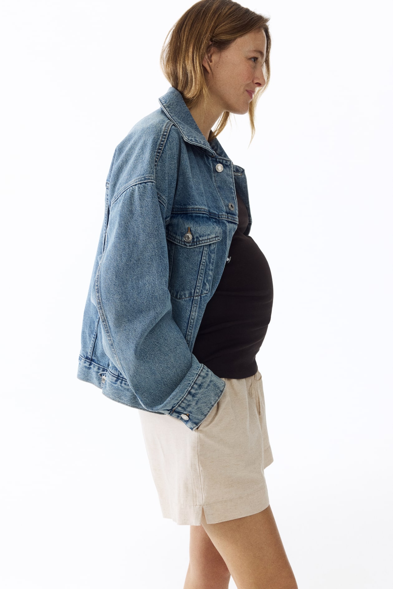 MAMA Linen-Blend Shorts - image 3