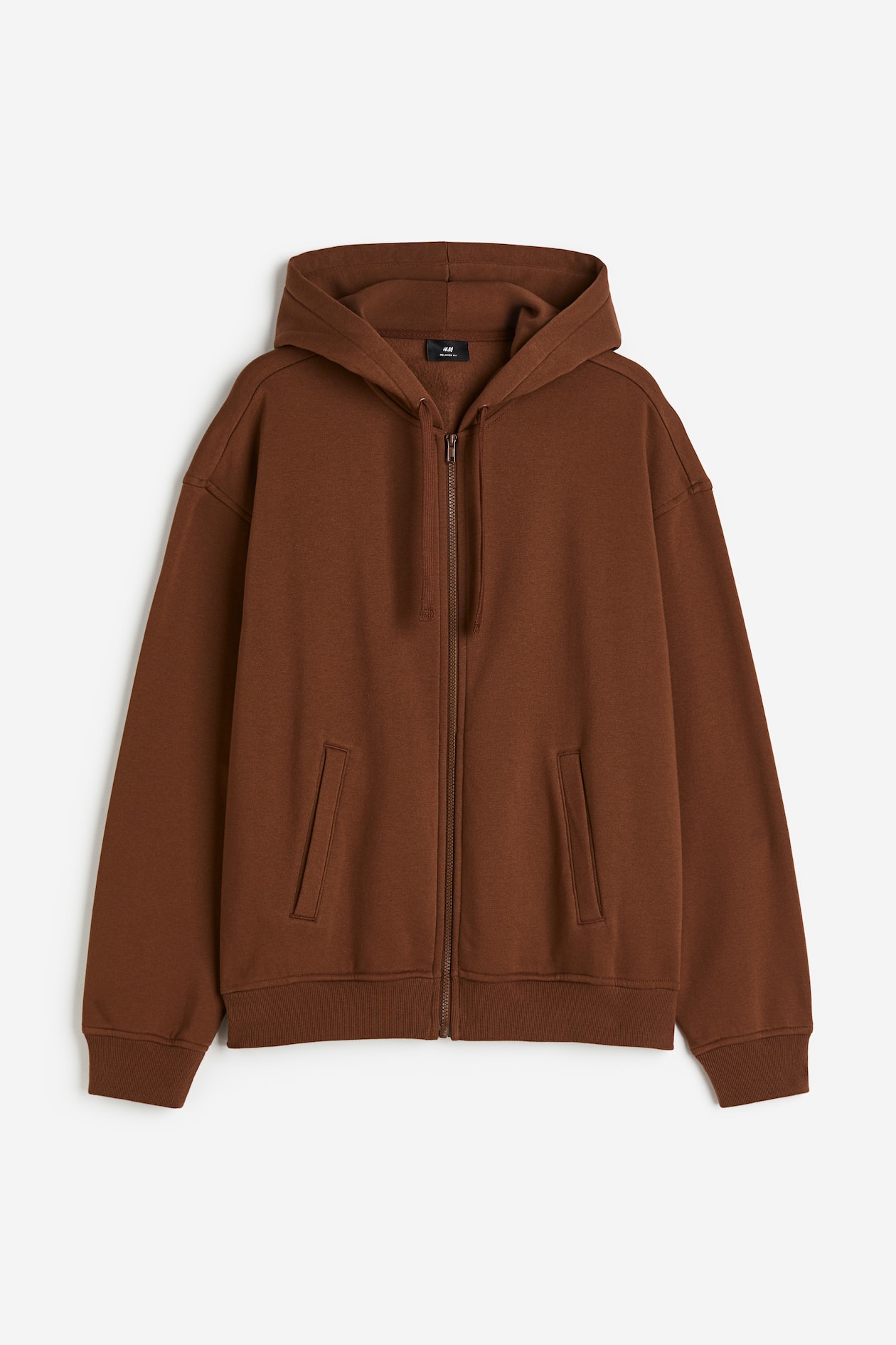 Loose Fit Zip-through hoodie Brown Men H&M IN
