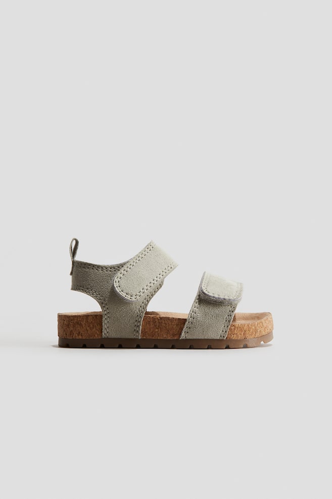 Sandales - Vert kaki clair/Vert/Blanc/fleuri/Rose clair/fleurs/Beige foncé - 1