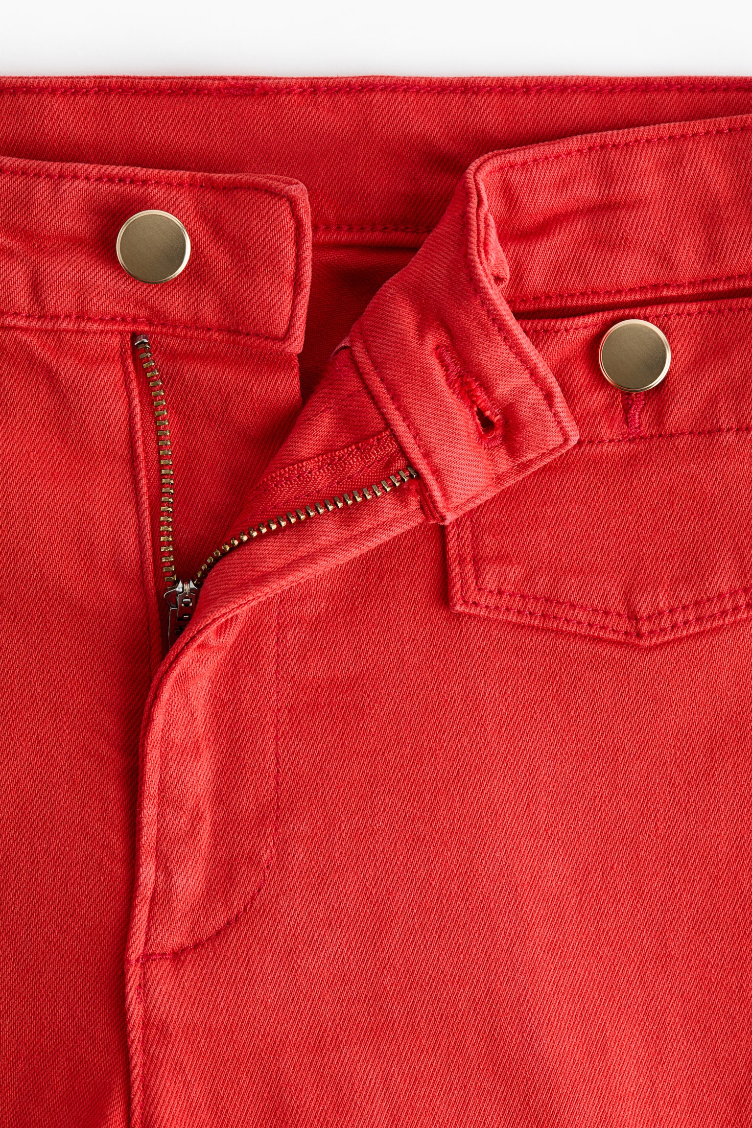 Wide High Waist Ankle Jeans - Rojo vivo/Azul denim/Azul denim claro/Blanco/Azul denim oscuro - 3