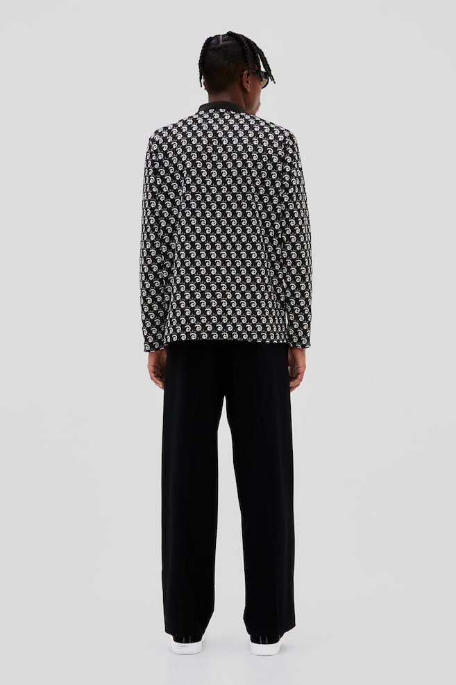 Regular Fit Jacquard-knit polo shirt - Black/Disney100 - 6