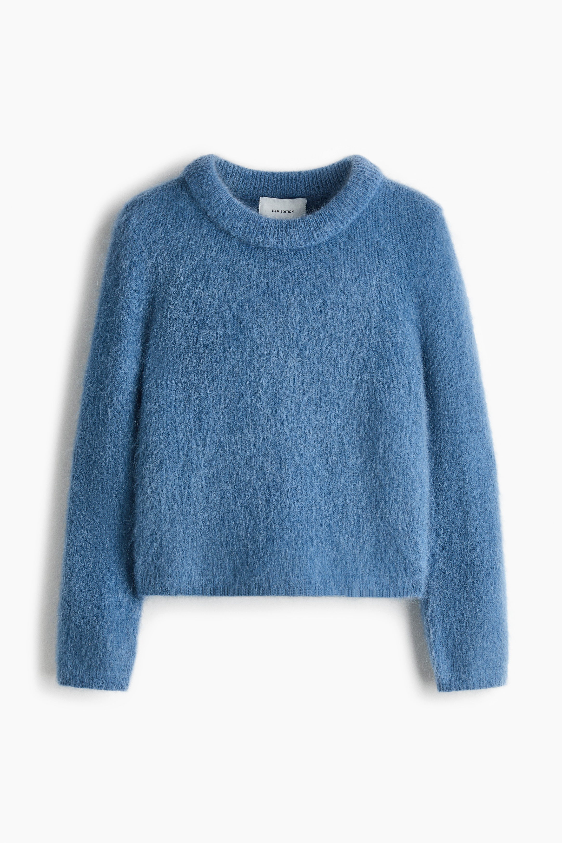 Mohair-blend jumper - Dusty blauw