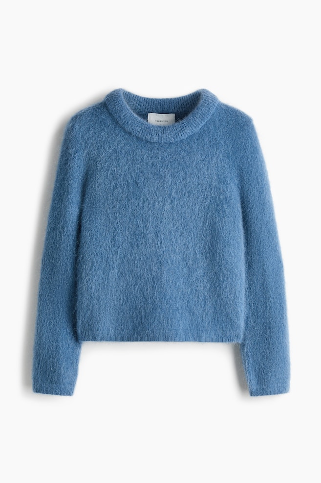 Mohair-Blend Sweater - Dusty blue - 1
