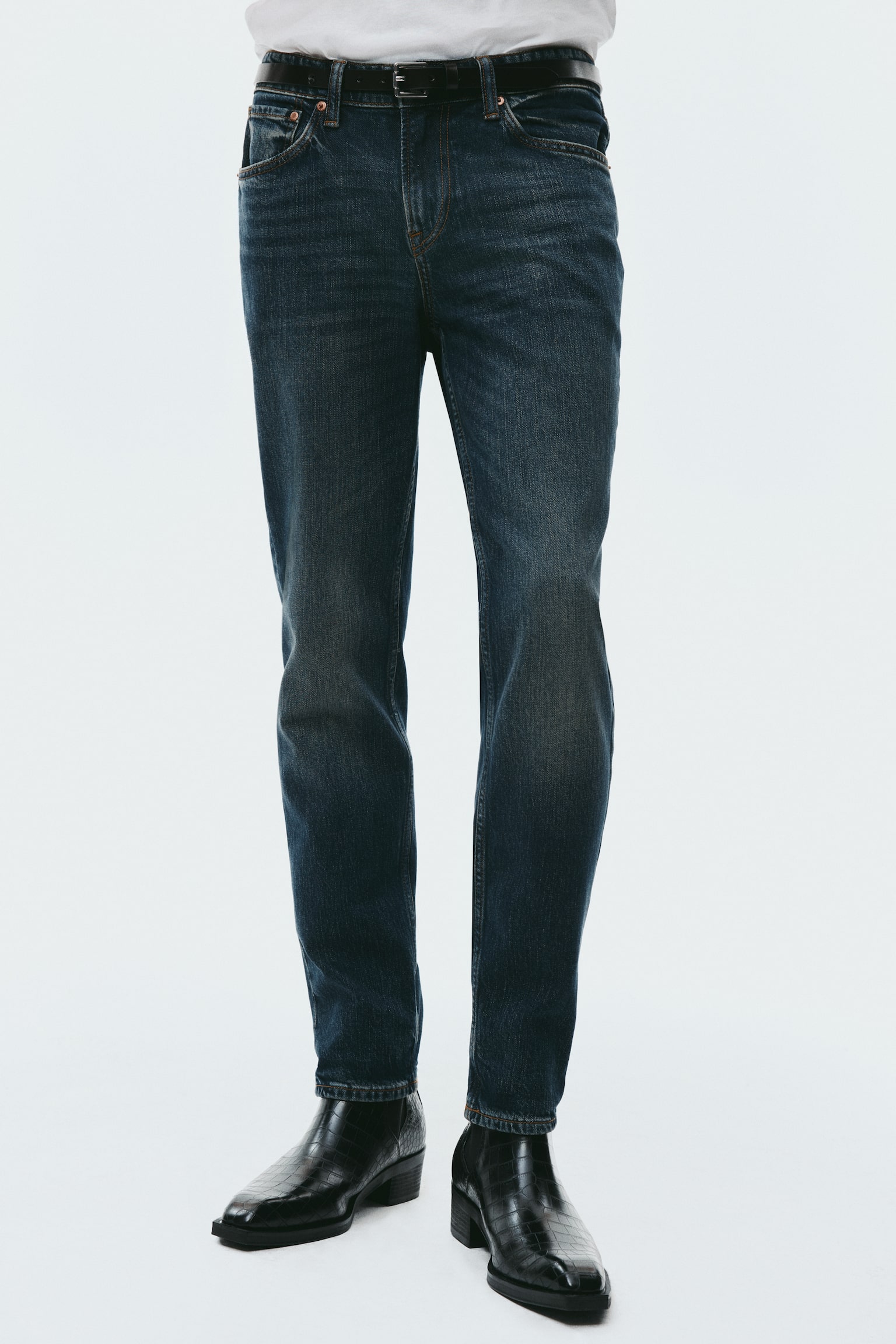 Slim jeans - כחול כהה/שחור/כחול ביניים/אפור - 3