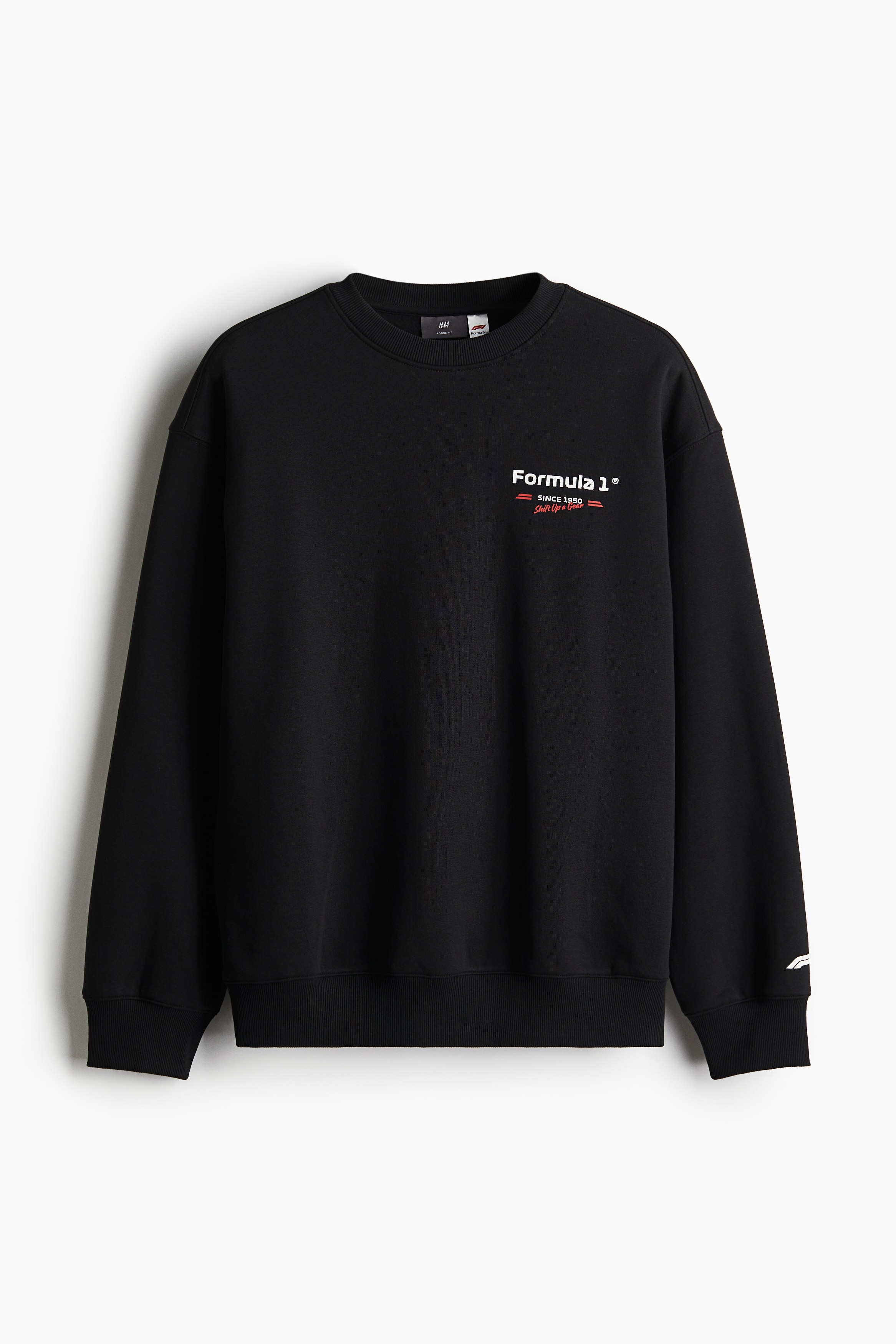 Світшот Loose Fit - Чорний/Formula 1 - Men | H&M UA
