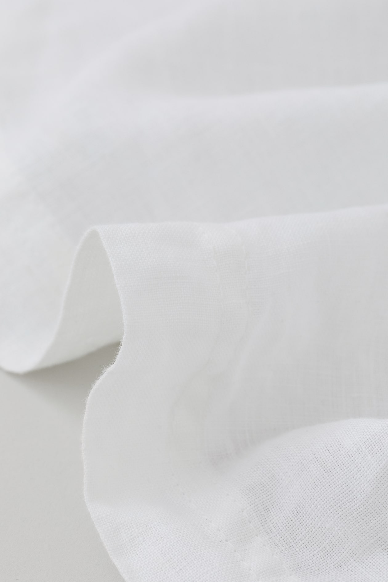 Washed linen single valance - White - Home All | H&M GB