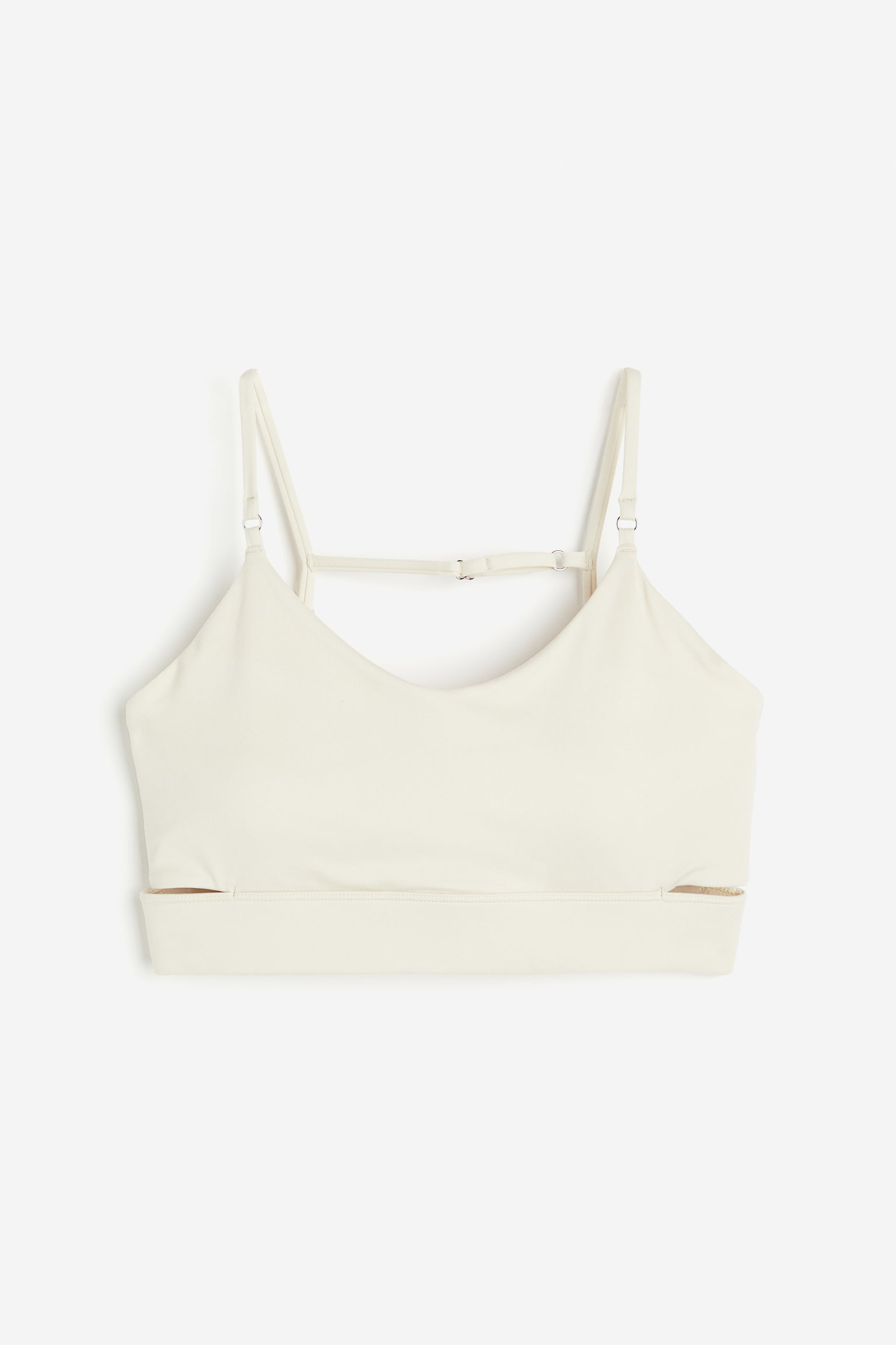 Light Support Sports Bra In SoftMove™ - Cream/Black - 2