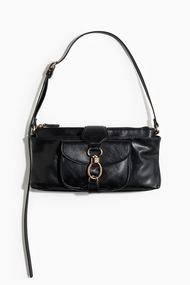 Shoulder bag - Black/Burgundy/Brown - 1