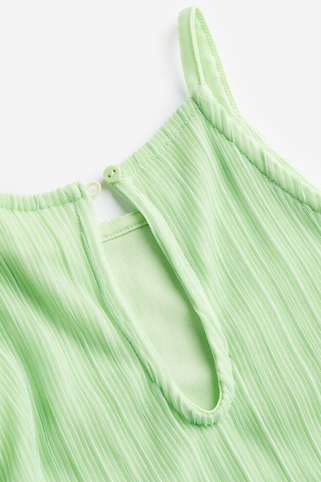 Pleated jumpsuit - Light green/Light pink - 4