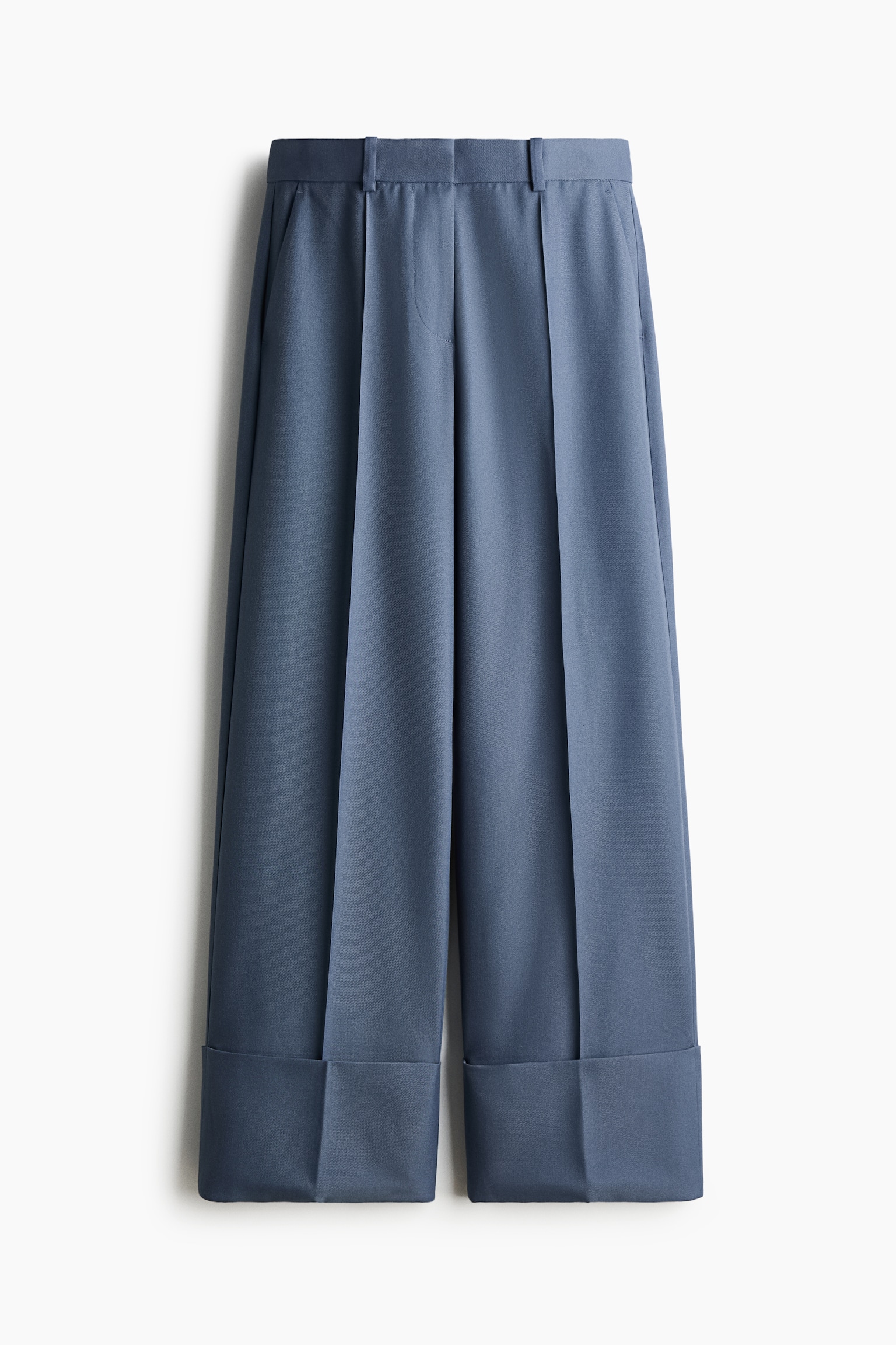 Pantalon chic en twill - Bleu ancien - 1