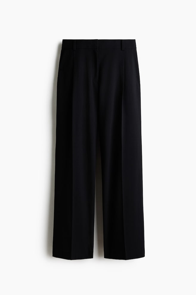 Wide trousers - Black/Dark brown/Dark khaki green - 1