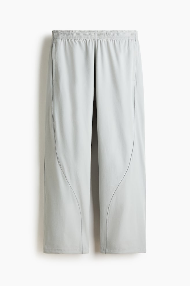 Relaxed-Fit Track Pants - Light gray/Light beige/Black - 1