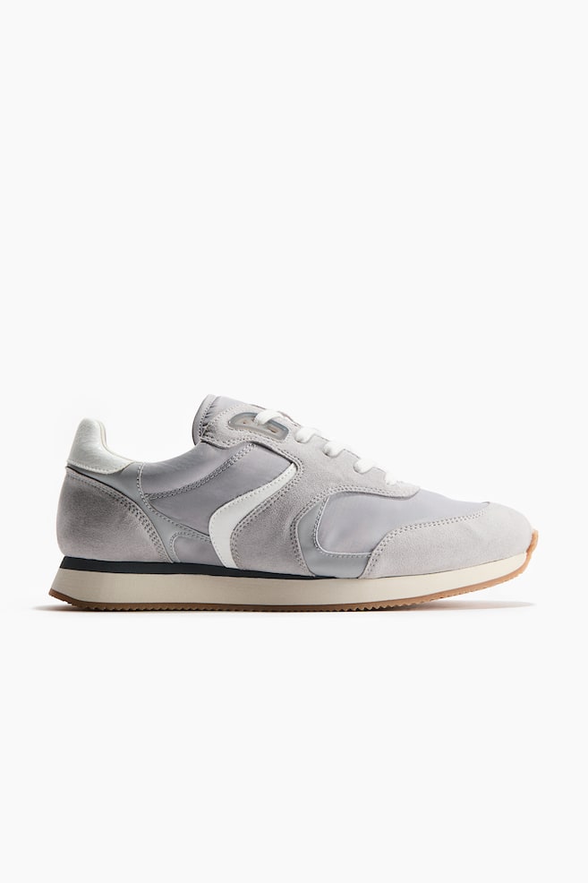 Retro trainers - Dusty grey/Dark turquoise/Black/Mole - 1