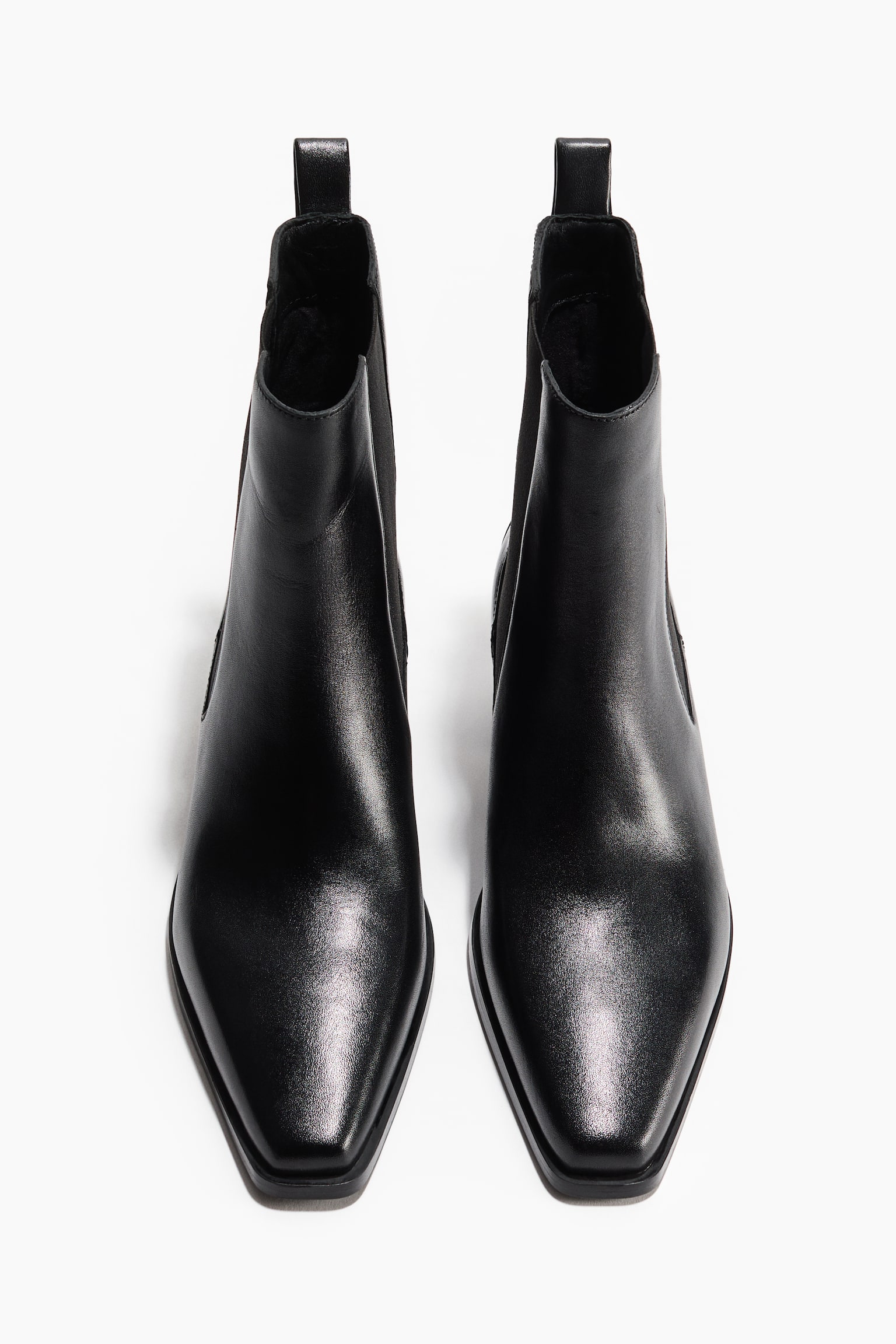 Женские ботинки H&M Leather Ankle, цвет: Чёрный — фото 4