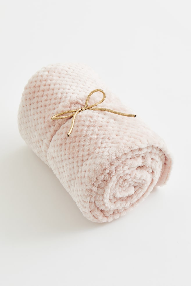 Fleece blanket - Light pink - 2