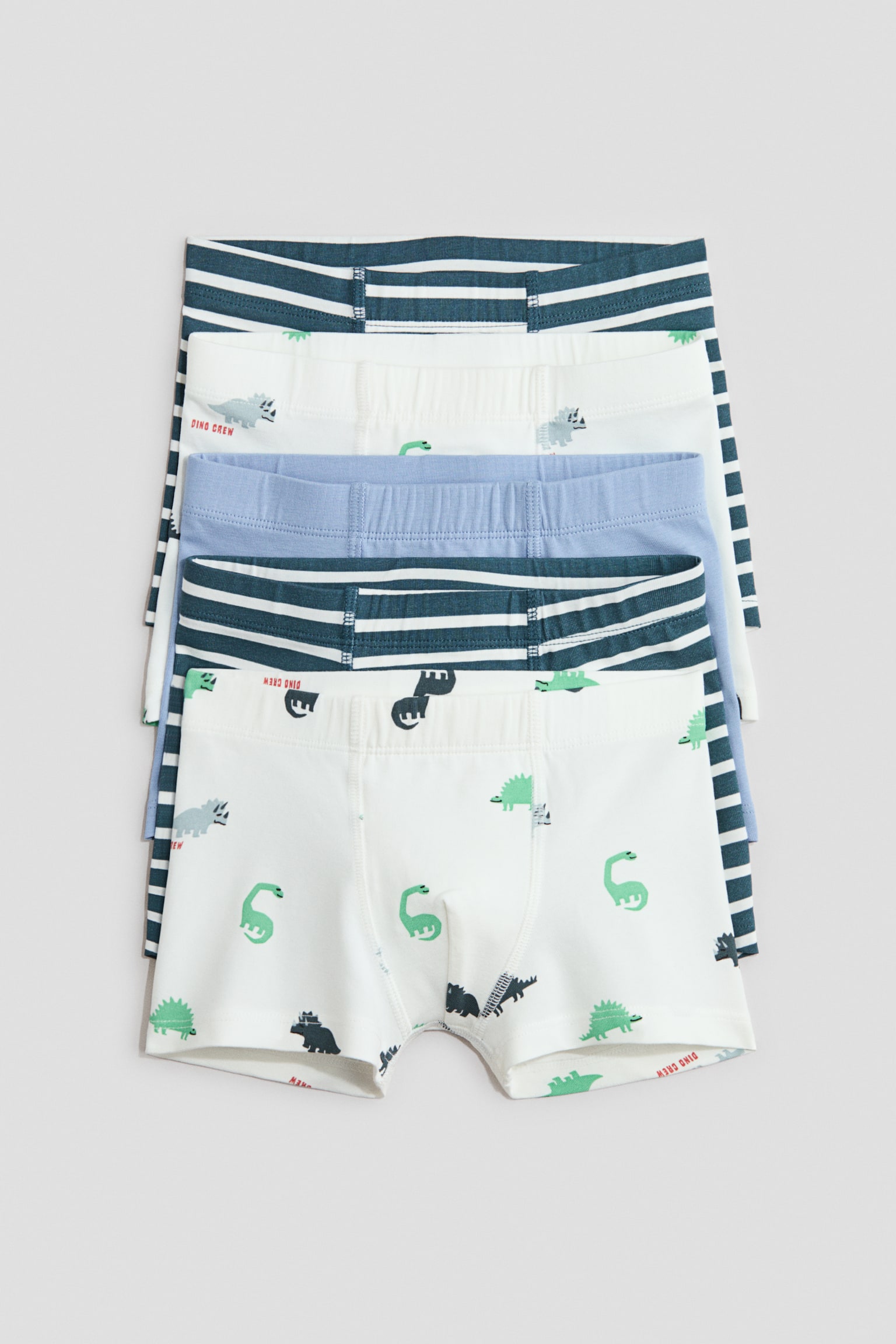 5-pack cotton trunks - Blue/Dino Crew
