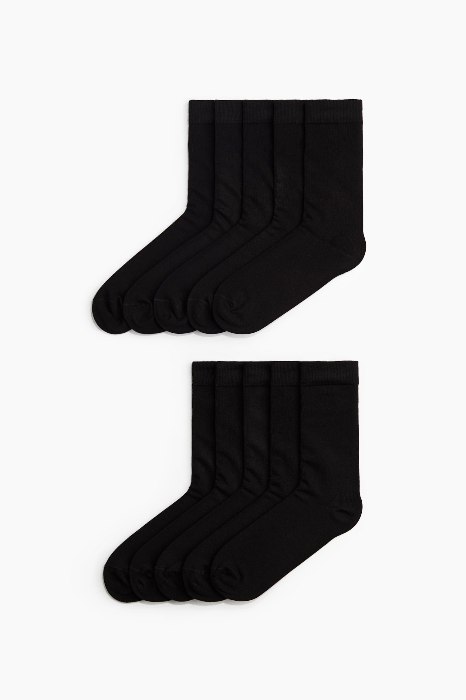 10-pack socks with Lycra® - Black