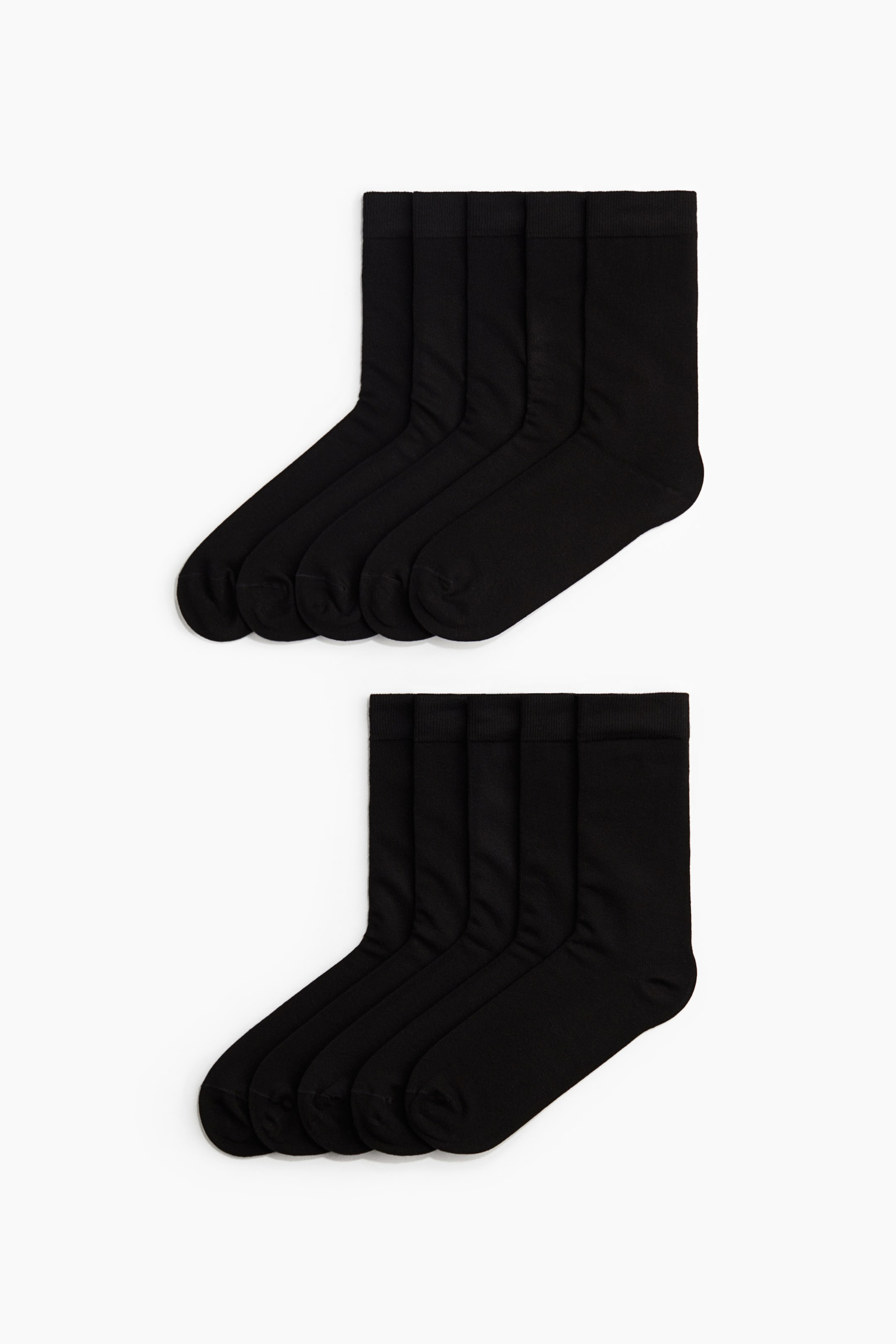View larger image: 10-pack socks with Lycra® - Black - Men | H&M IN 1