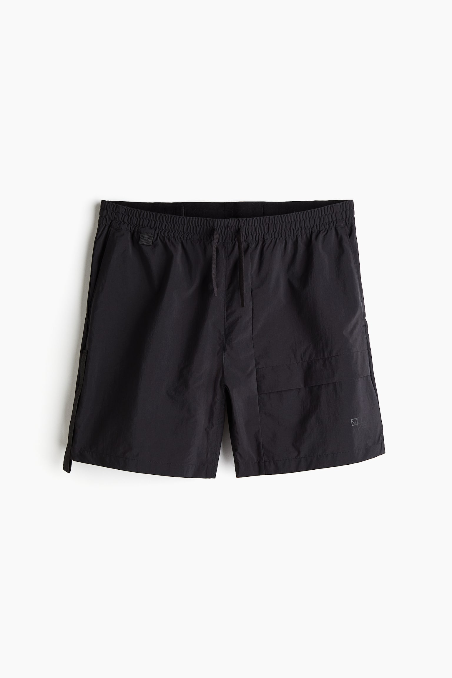 Short lightweight sports shorts - Black/Khaki green - 2