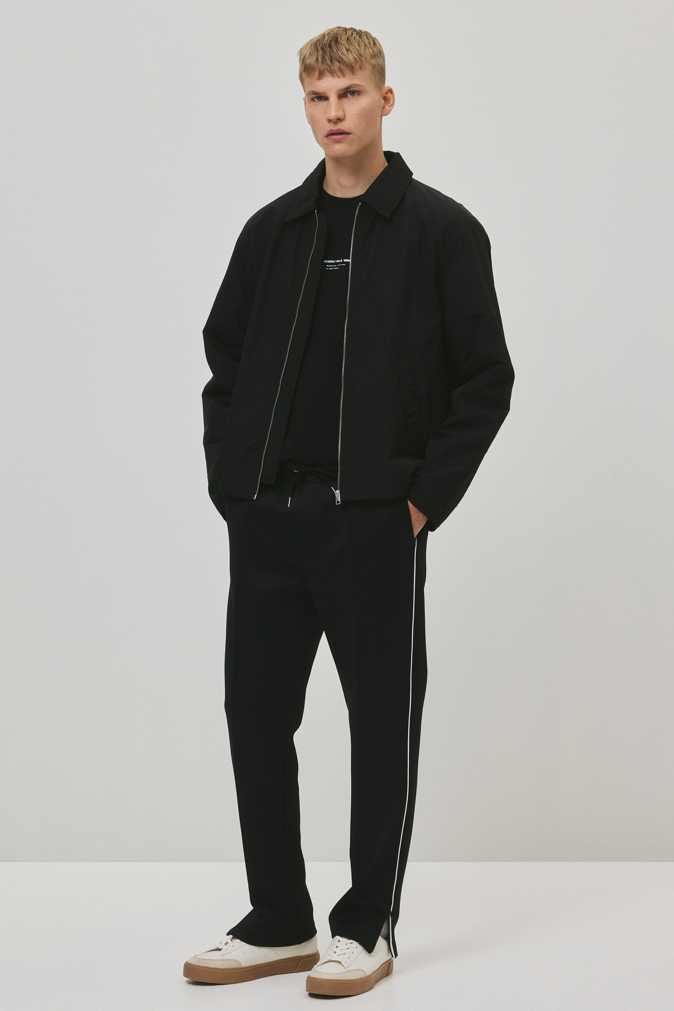 Herre - Sort Stylede joggers Relaxed Fit - Size: S  - H&M