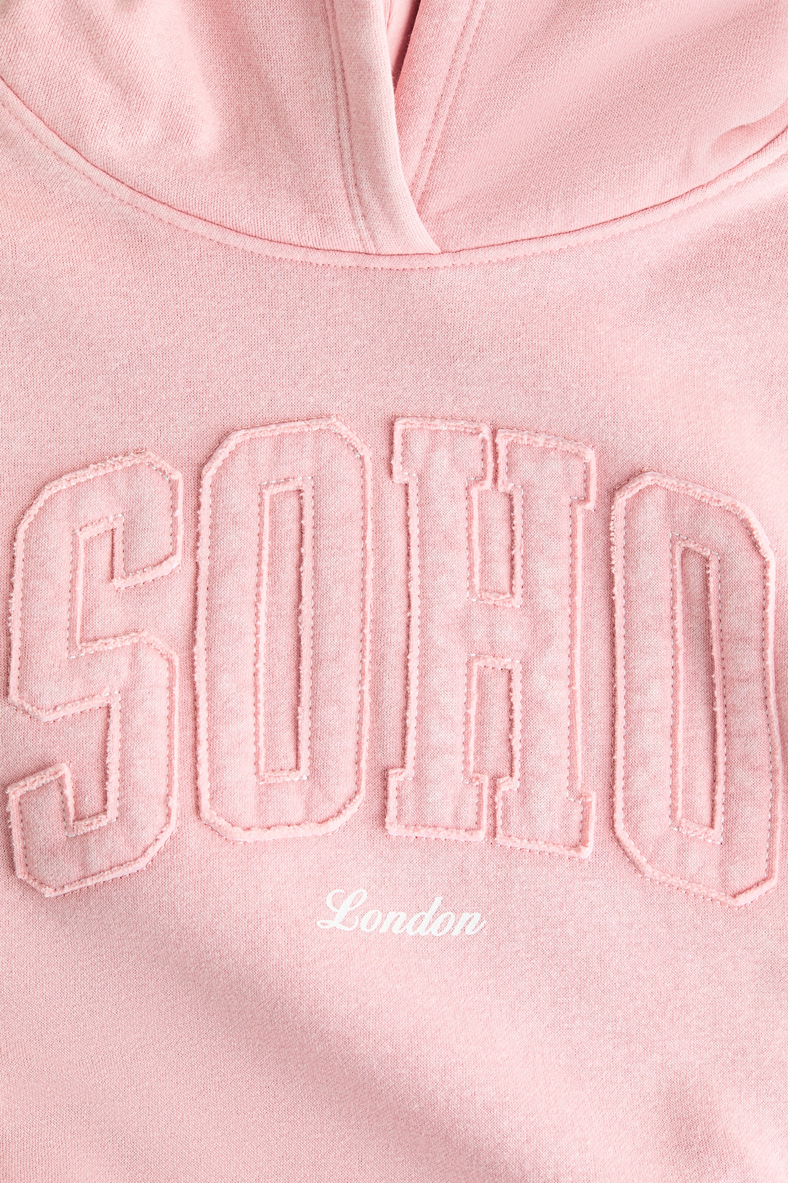 Motif-detail hoodie - Pink/Soho/Navy blue/Puppy/White/Bonjour/Light pink/Paris/White/Teddy bear - 2