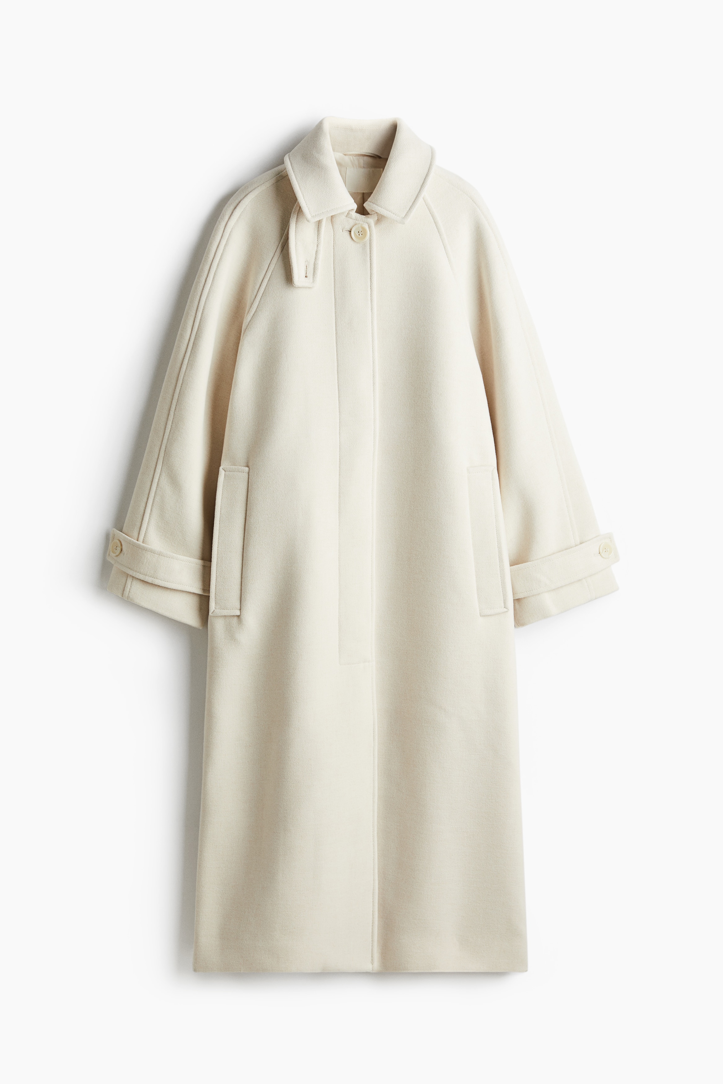 Oversized Maxi Coat - Cream - Ladies | H&M US