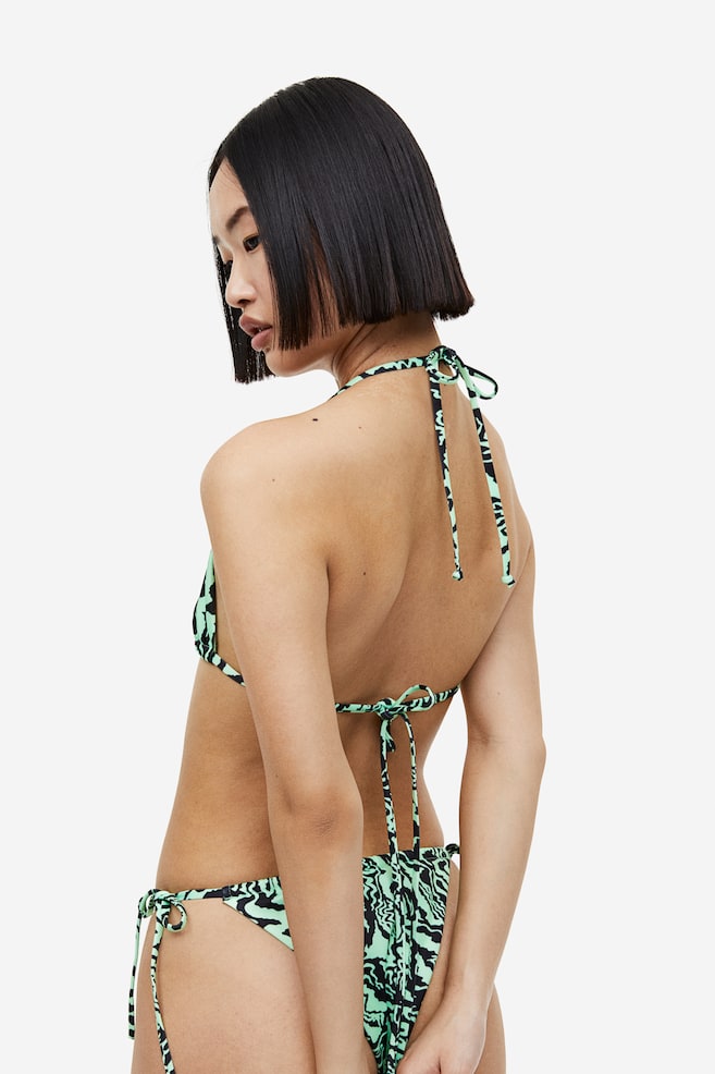 Triangle bikini top - Mint green/Patterned/Bright green/Floral - 4
