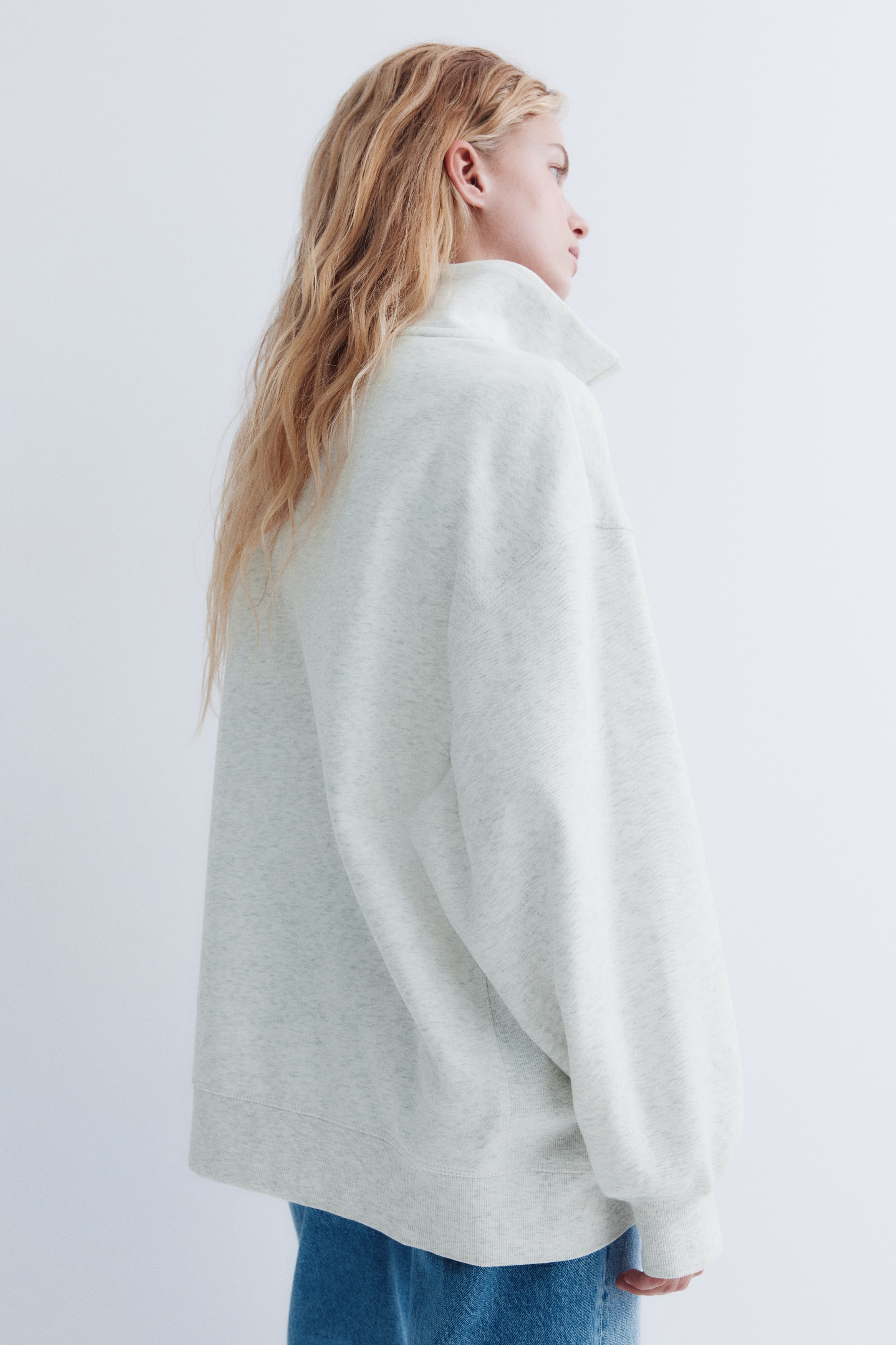 Half-Zip Sweatshirt - Dark gray - Ladies | H&M US