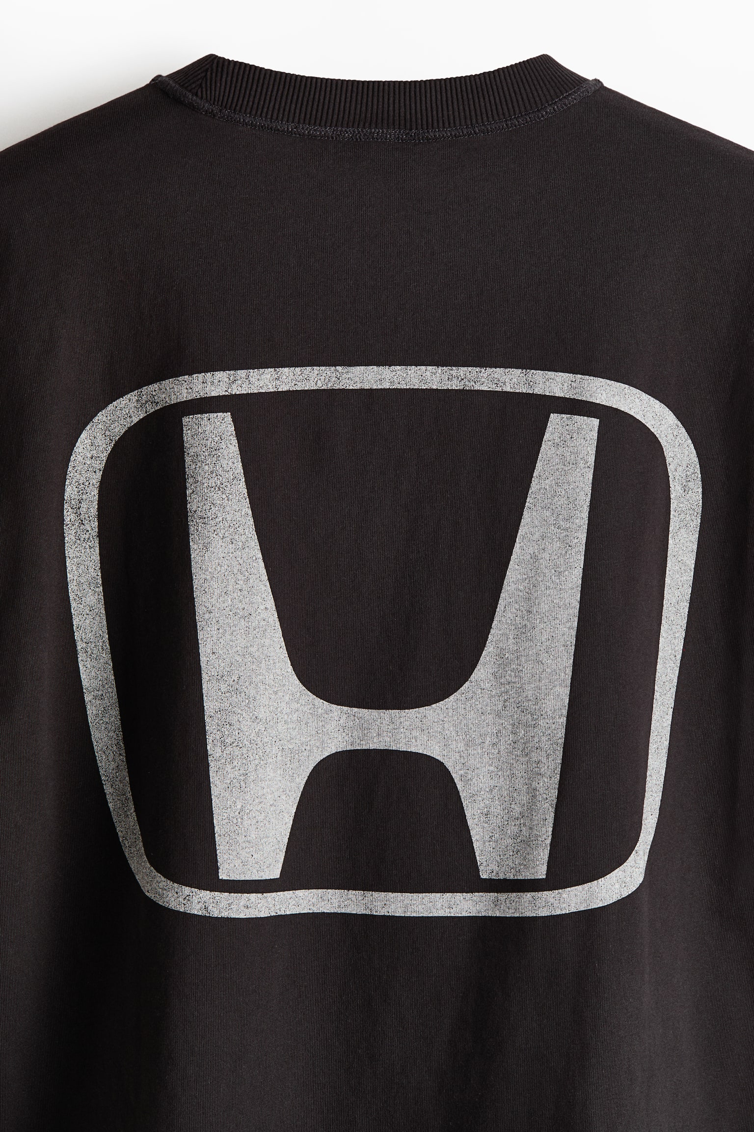 טישירט עם הדפס Loose Fit - שחור/HONDA/שחור/הונדה - 5