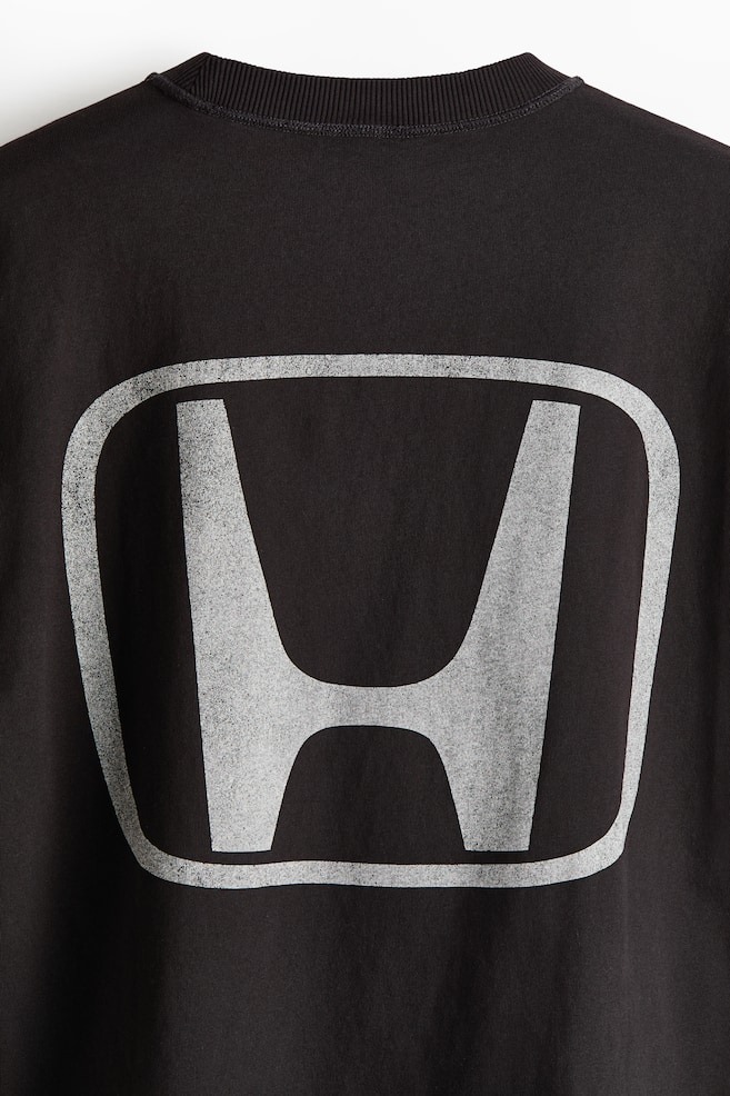ルーズフィット プリントTシャツ - ブラック／HONDA/ブラック／Honda - 5